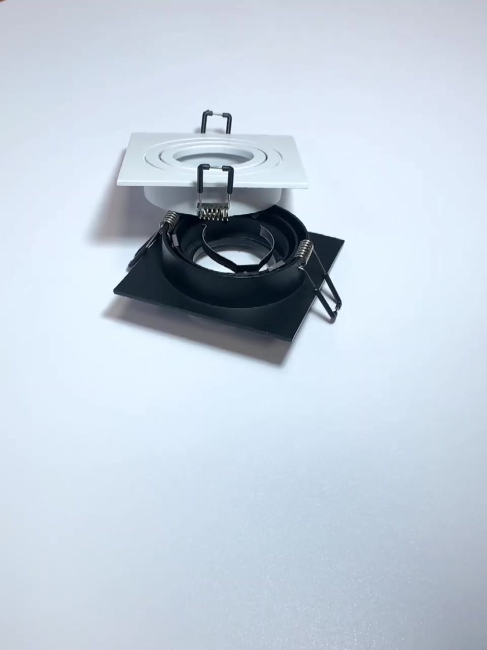 Светильник встраиваемый поворотный GU5.3 (MR16) квадрат 010103 Чёрный SignImpress