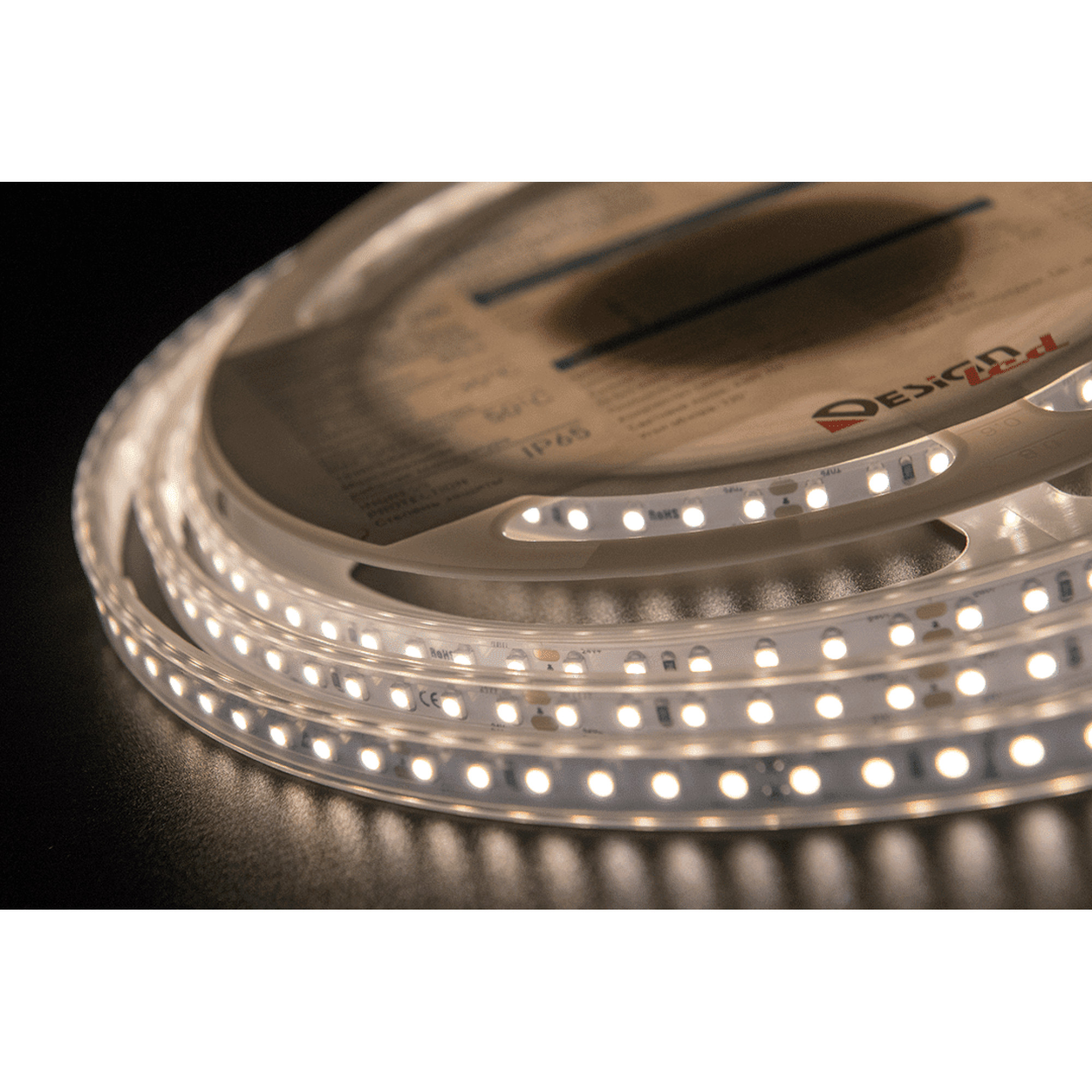 Лента светодиодная LUX3528 120LED/м 9,6Вт/м 24В IP65 Цвет:Нейтральный белый (4000K) (1метр) SWG