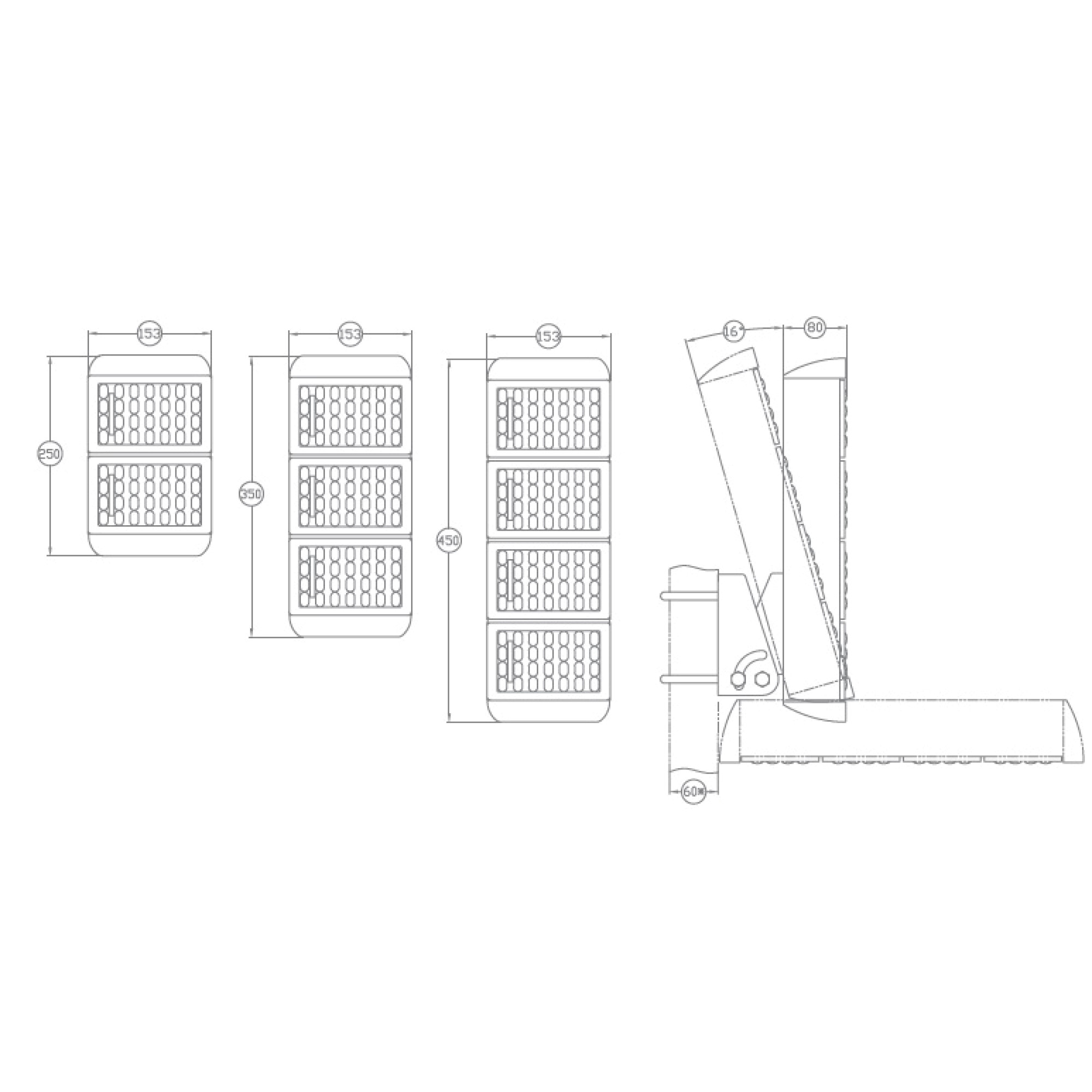 Светильник светодиодный FW 150 50W 5000K PI150x55 Faros