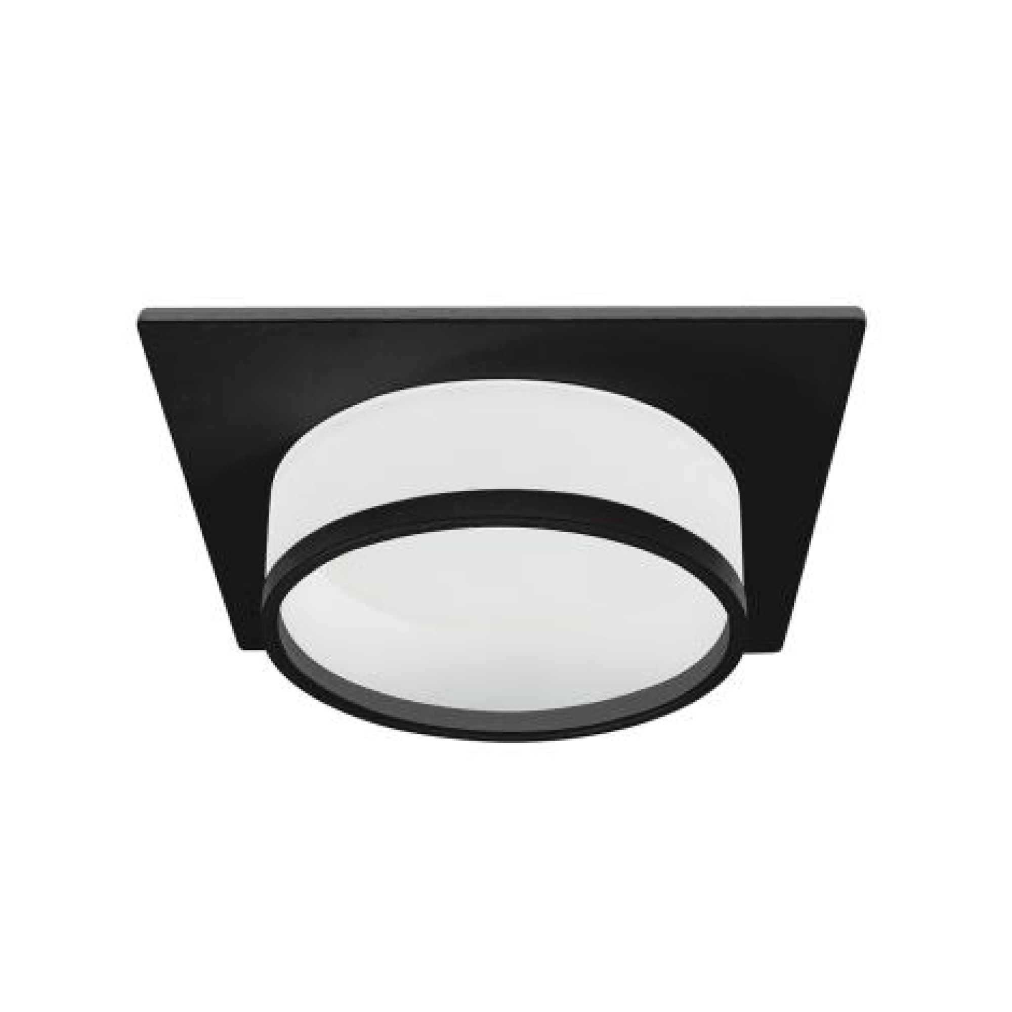 Светильник встраиваемый DL501 потолочный GX53 черный квадрат Feron