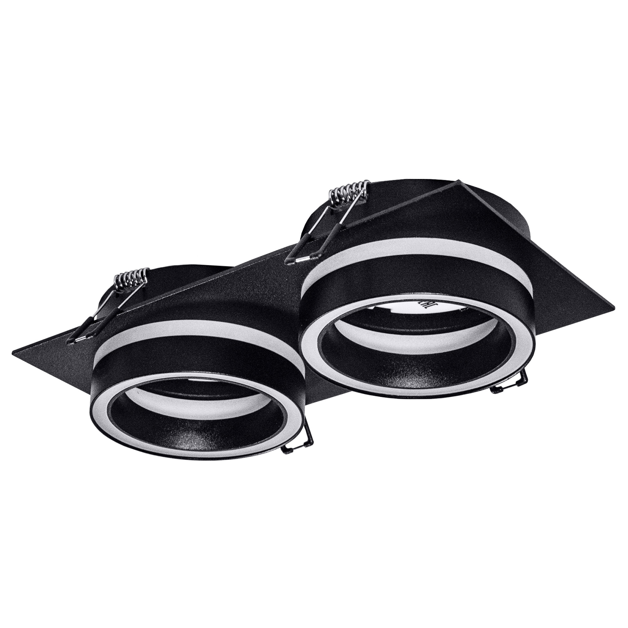 Светильник встраиваемый GX53 с акрилом прямоугольник 010218 Чёрный SignImpress