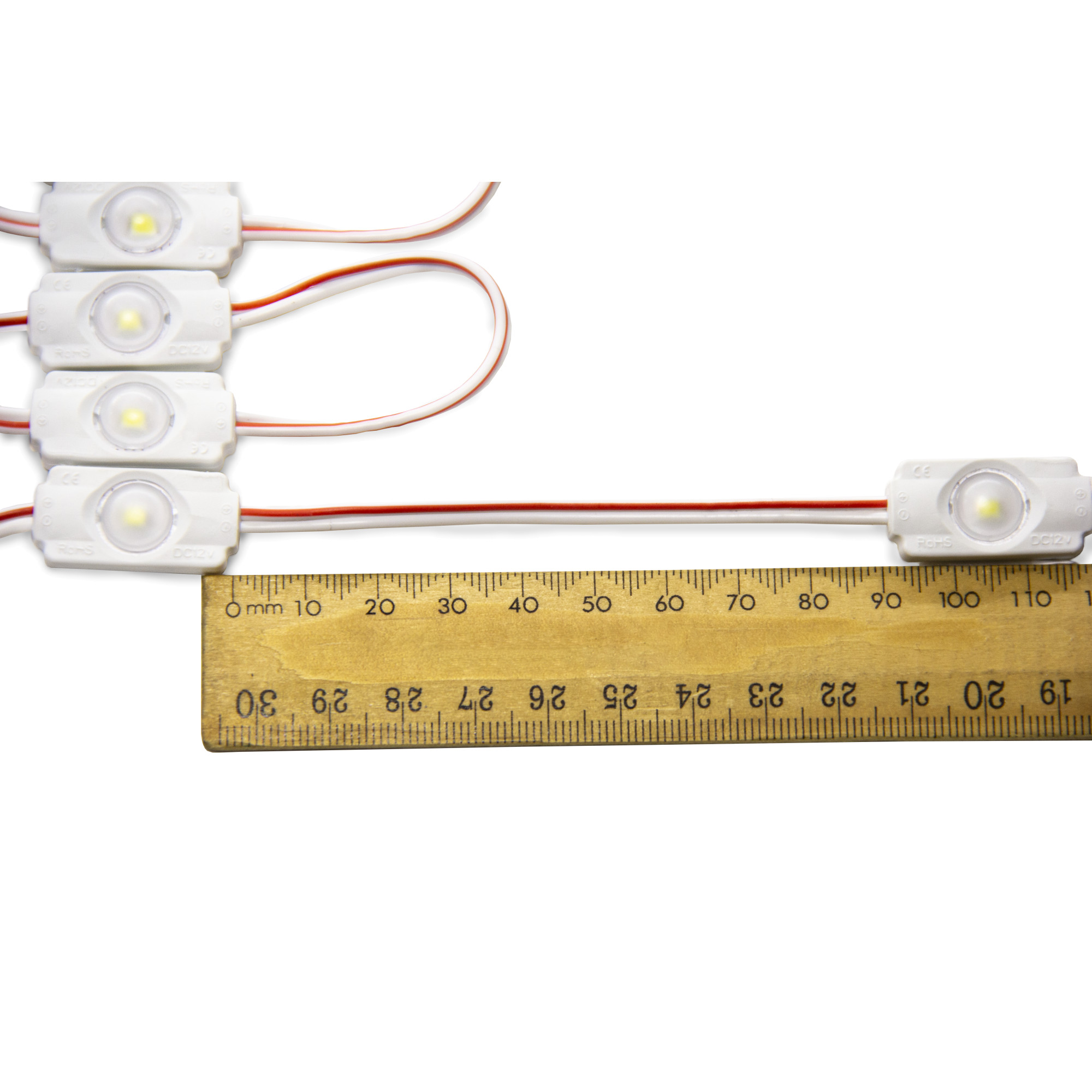 Модуль светодиодный 1 SMD 2835 0,6Вт 50Лм 6000К-6500К (с линзой 160) 3М -1шт. SignImpress