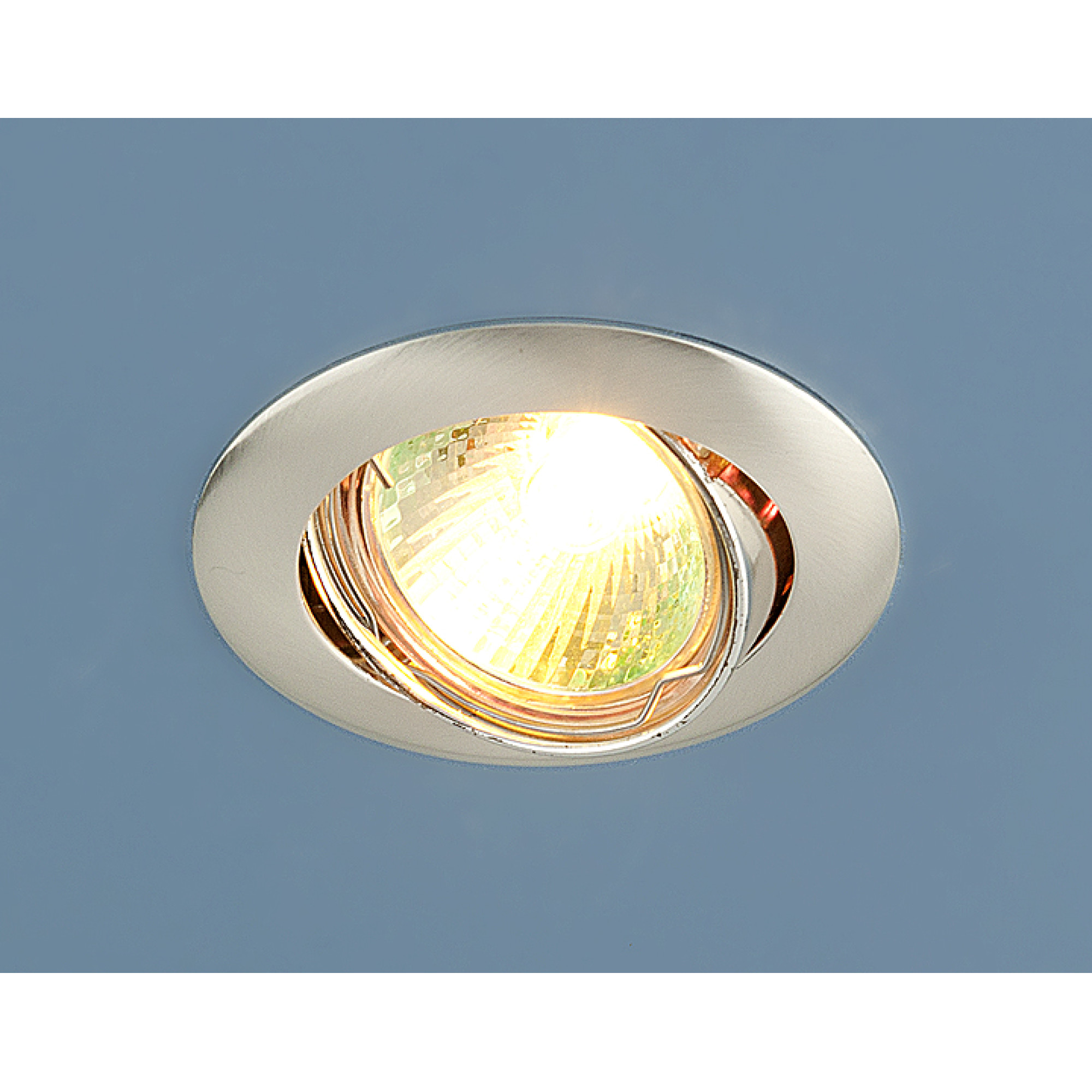 Светильник встраиваемый поворотный 104S MR16 сатин/серебро Elektrostandard (распродажа)