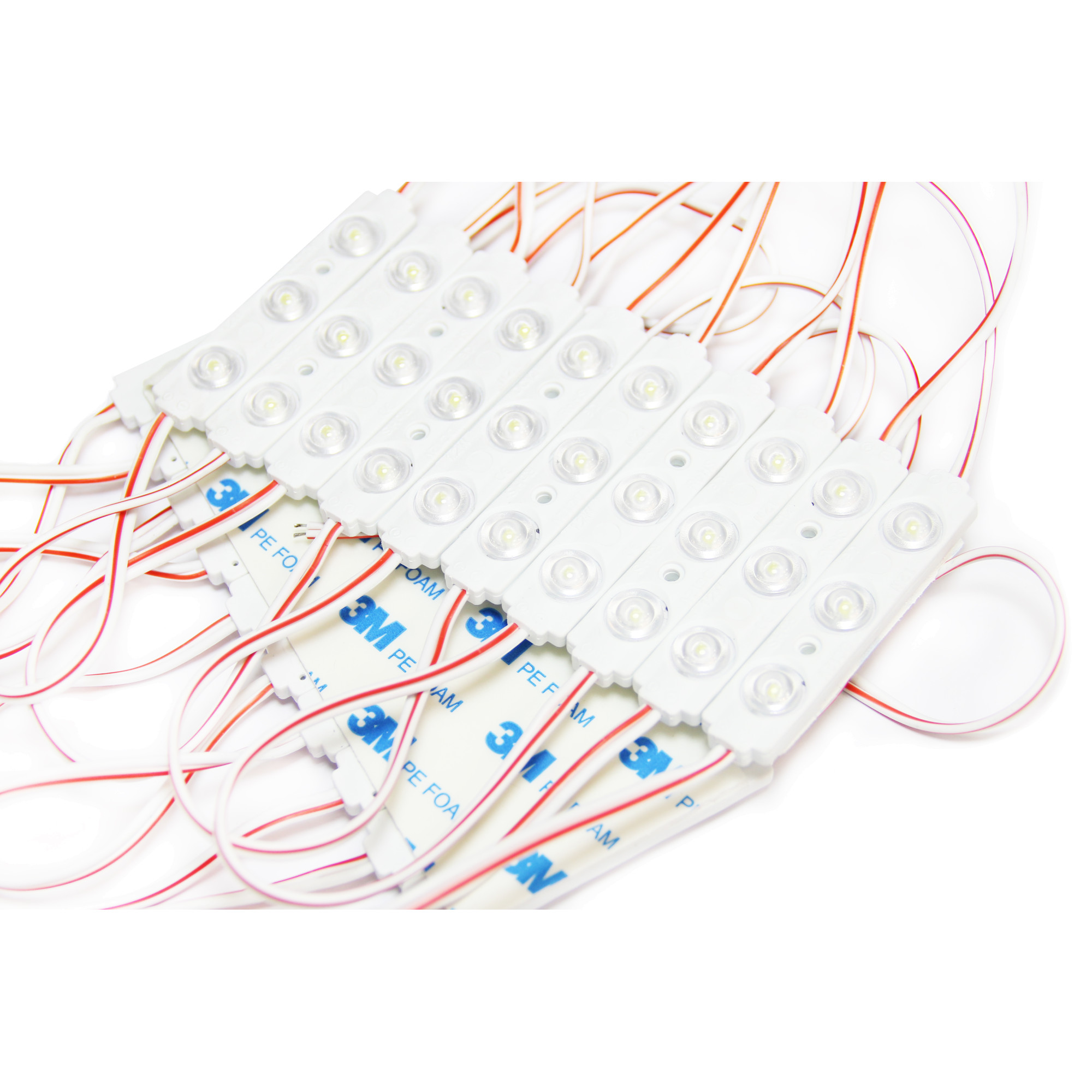 Модуль светодиодный 3 SMD 2835 1,2Вт 100Лм 6000К-6500К (с линзой 160) -1шт. SignImpress