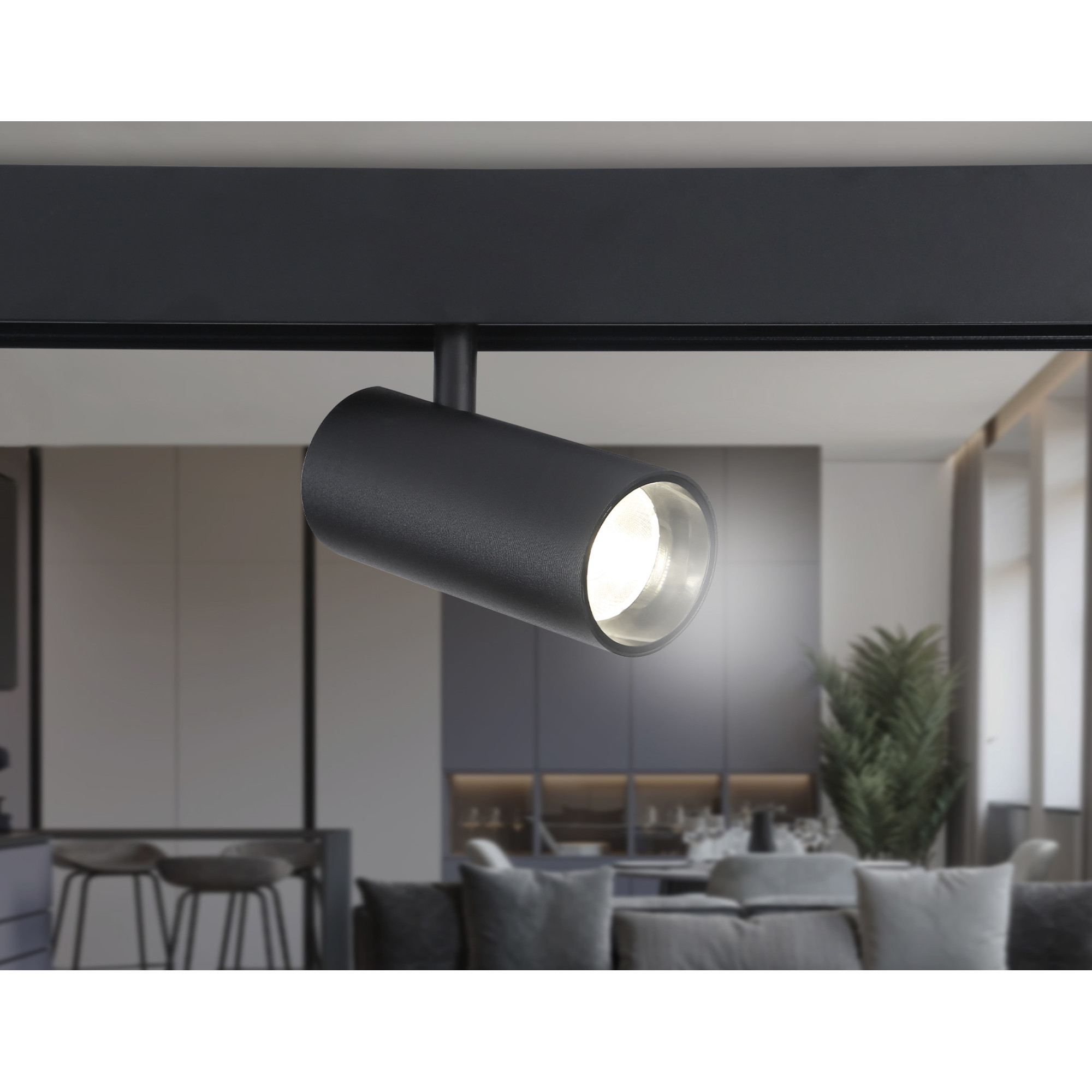 Светильник светодиодный трековый для шинопровода Magnetic GL3833 BK черный IP20 15W 4200K 48V 24° A 