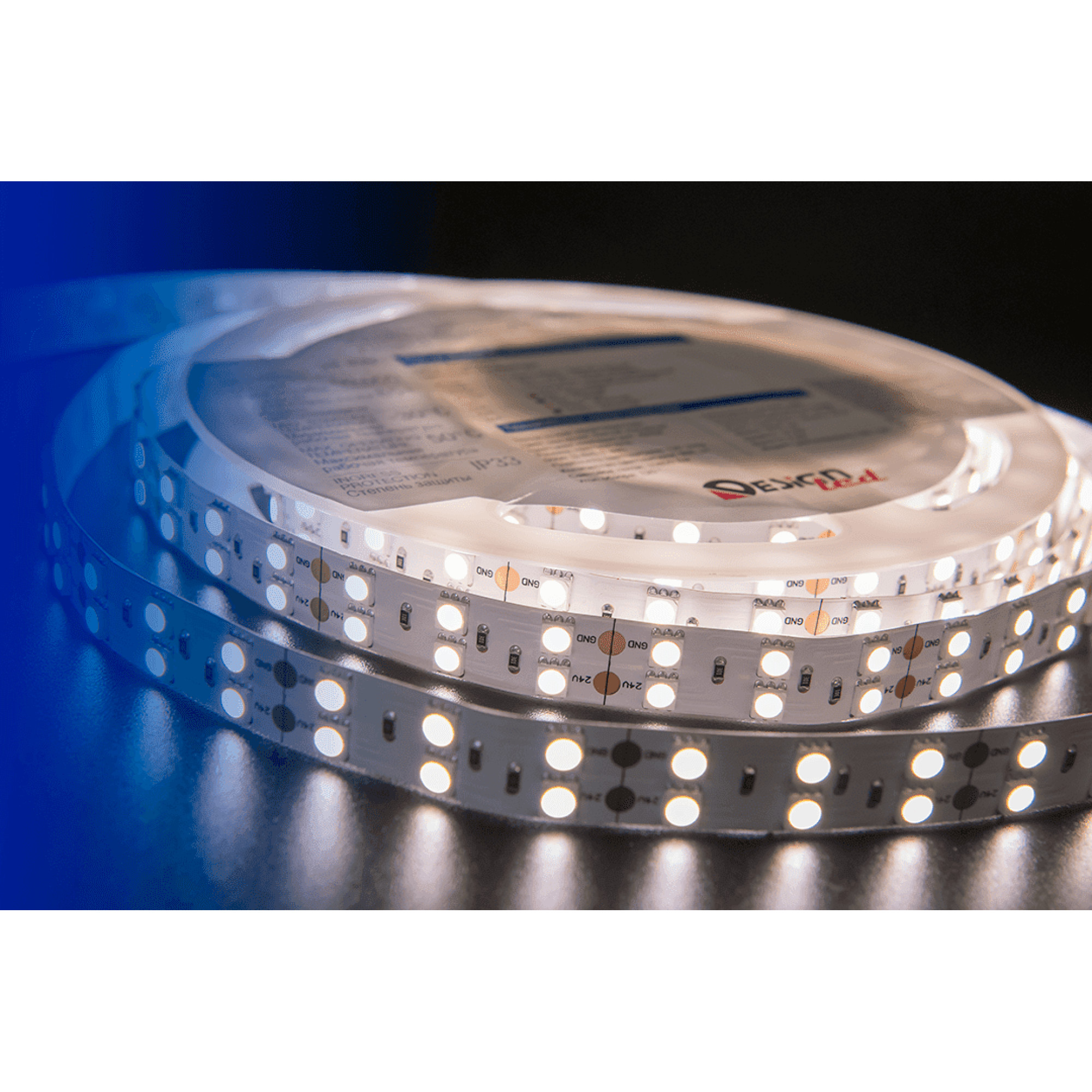 Лента светодиодная LUX5050 120LED/м 28,8Вт/м 24В IP33 Цвет:Нейтральный белый (4000K) (1метр) SWG