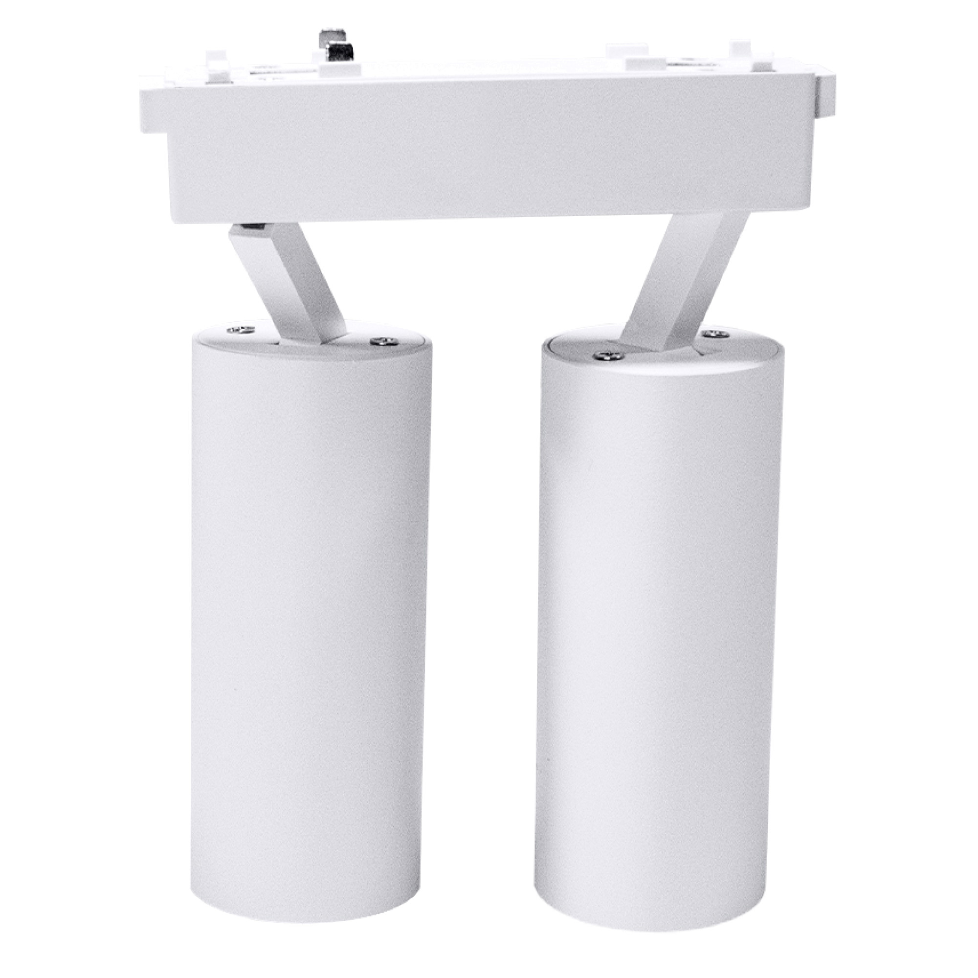 Светильник трековый 1фаза магнитный Inclin-1 двойной Bridgelux 48В 18Вт 4000К Белый 3г SignImpress