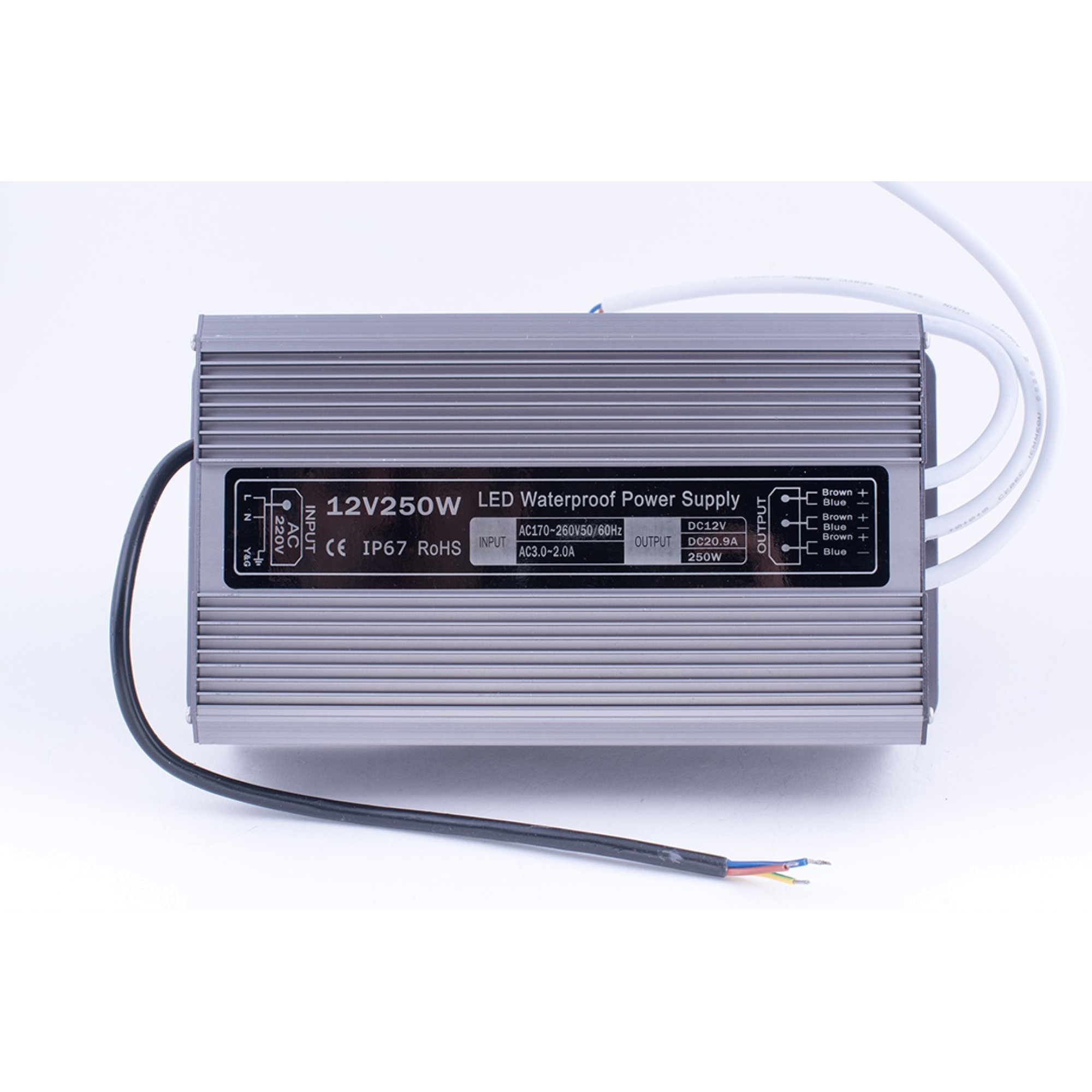 Блок питания Al TPW, 250W влагозащитный, 12V SWG