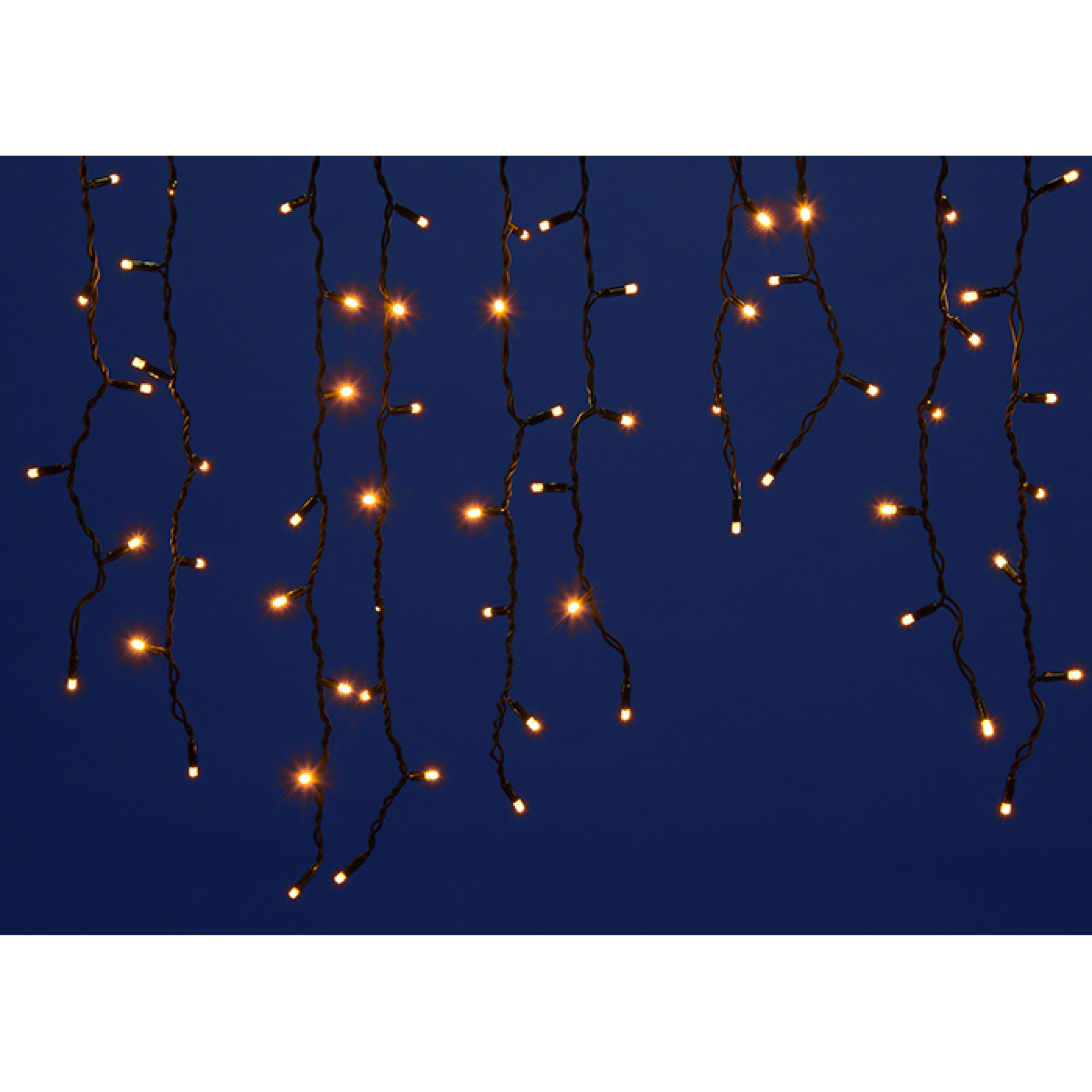 Занавес светодиодный с эф. мерцания, 3х2м. соед. 240 свет. ULD-C2030-240/TBK WARM WHITE пр.чр  Uniel