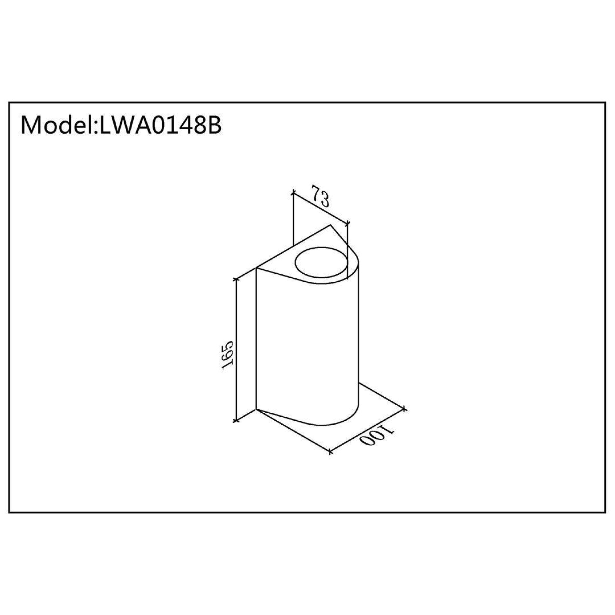 Настенный светильник ZIMA-2, Черный, 14Вт, 3000K, IP54, LWA0148B-BL-WW SWG