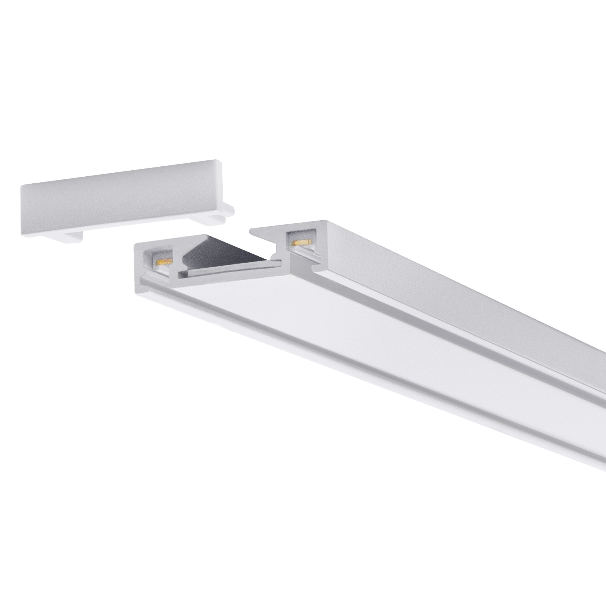 Шинопровод 1фаза накладной Ultra Thin 24/48В для магнитных треков Белый 3м SignImpress