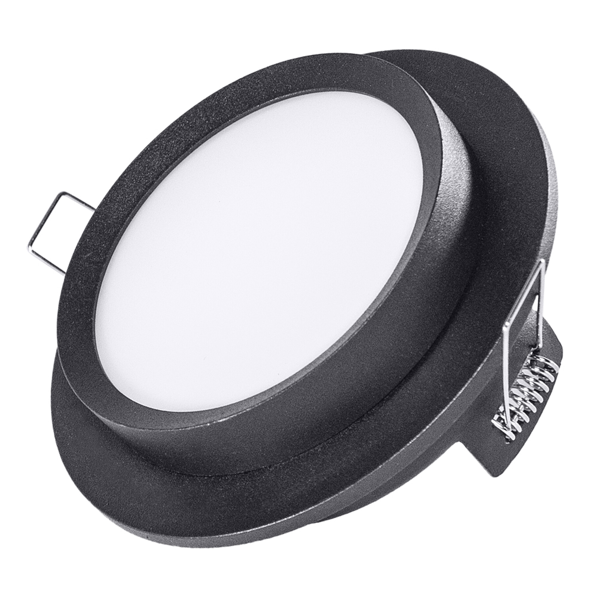 Светильник встраиваемый GX53 с накладкой круг Чёрный SignImpress