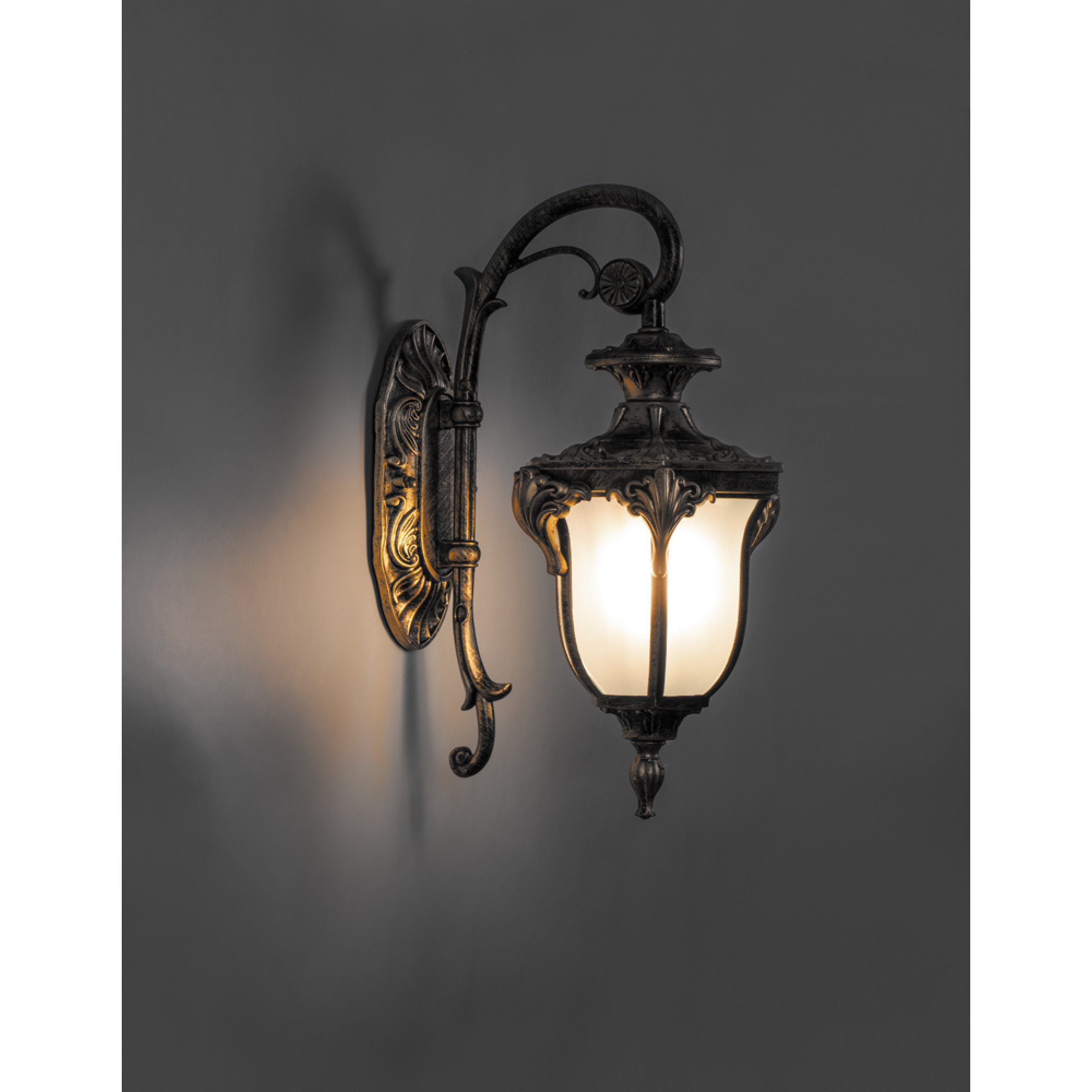 Светильник настенный декоративный PL4042 60W 230V E27 270*175*410мм черное золото Feron