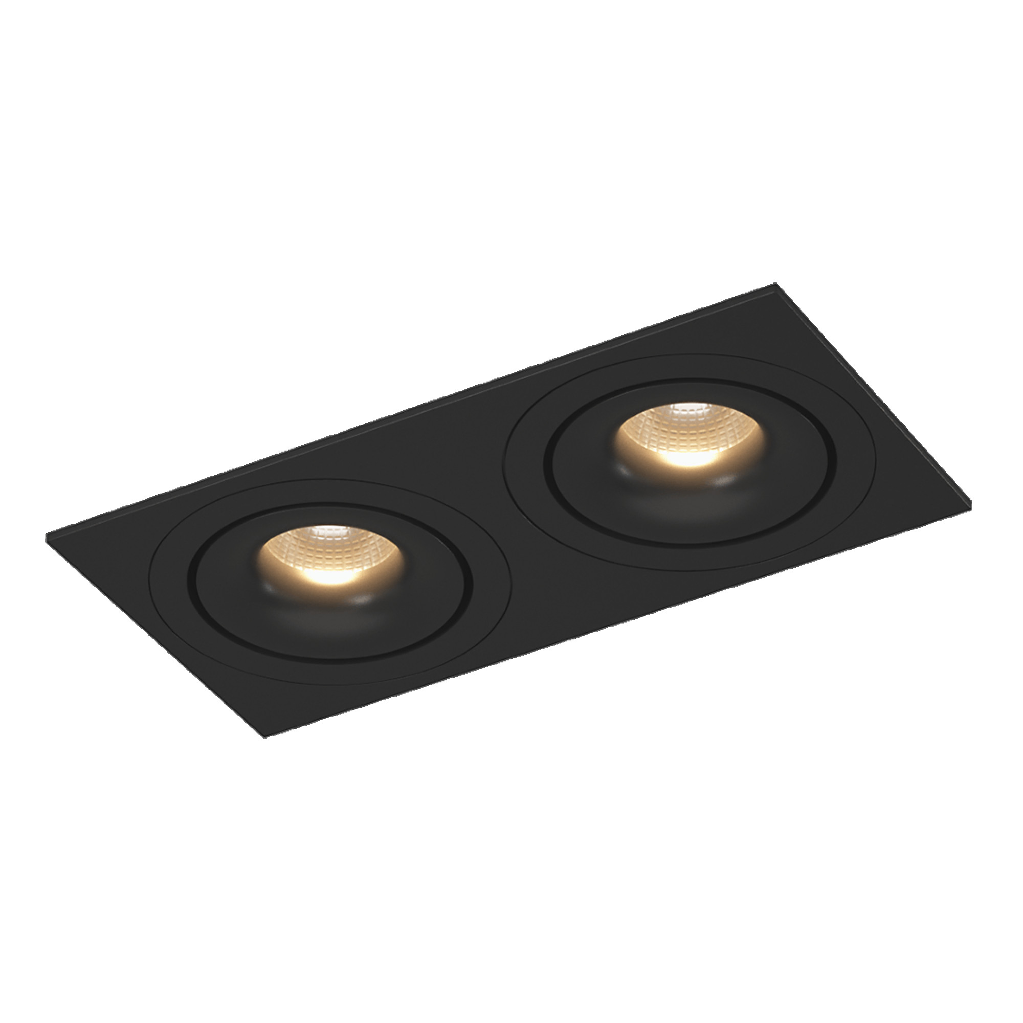 Рамка двойная квадрат для COMBO 1, черая SWG