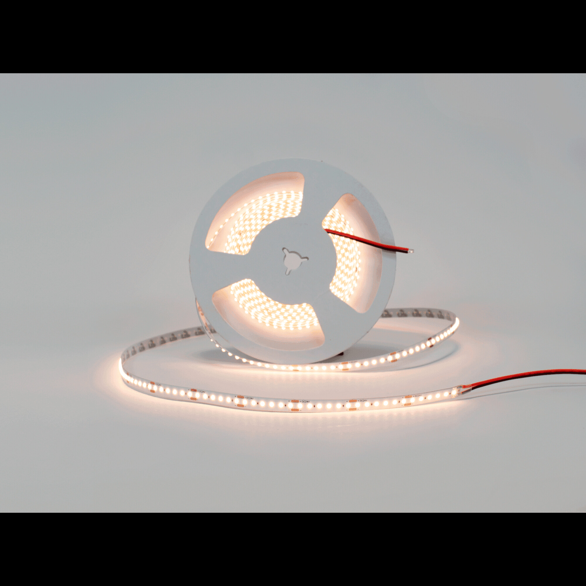 Лента светодиодная DOT 168шт/м 9 Вт/м, 24В , IP20, Цвет: Теплый белый 3000К (1м) SWG