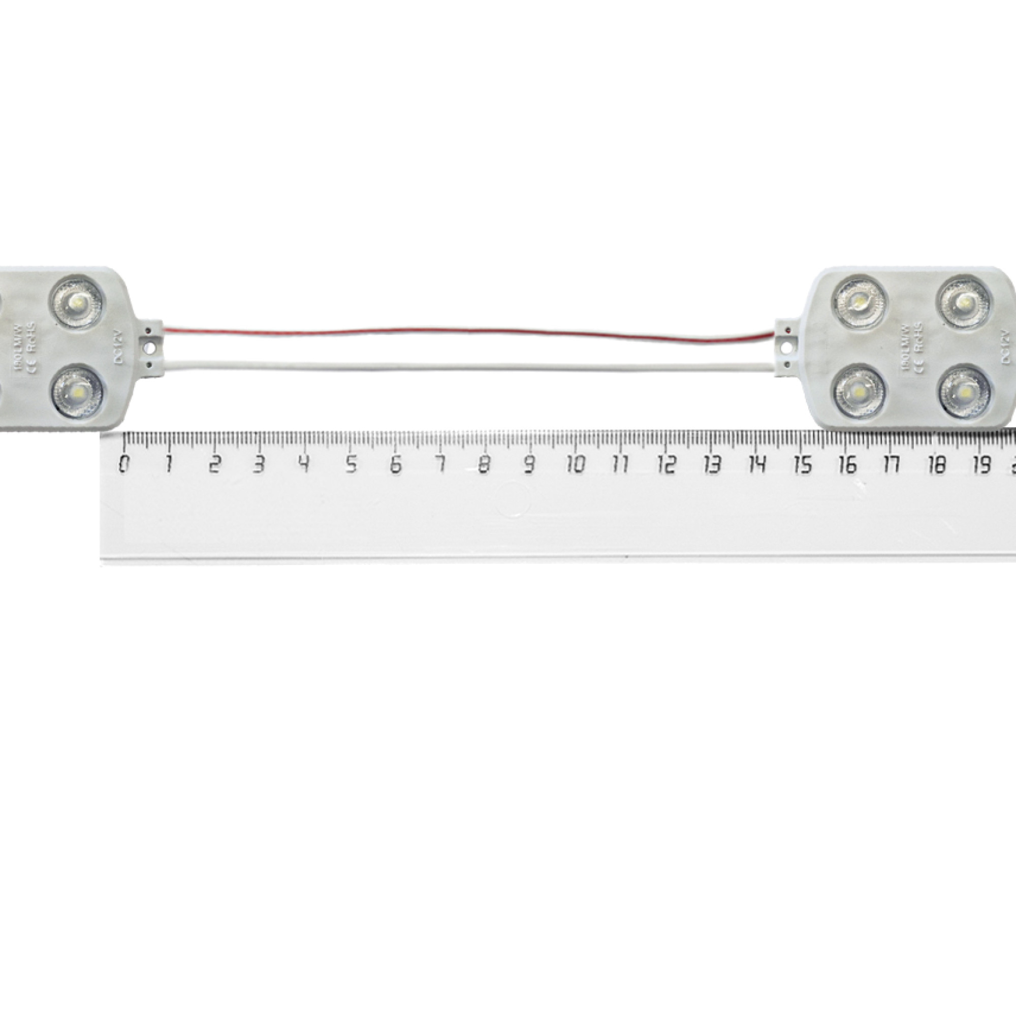 Модуль светодиодный 4 SMD 2835 1,44Вт 260Лм 9000-10000К (с линзой 175) - 1шт. SignImpress