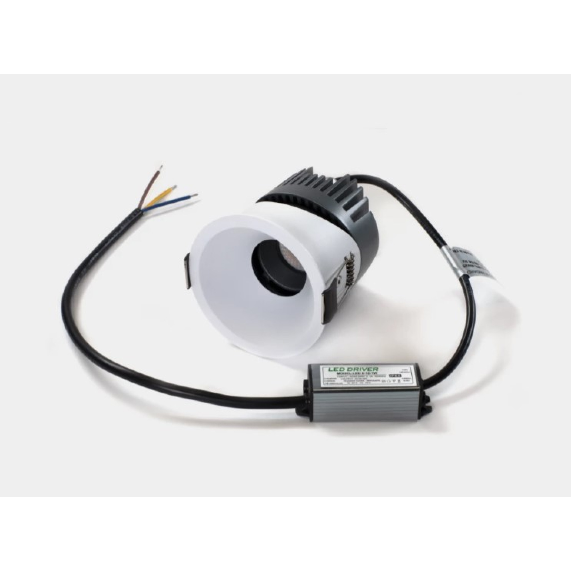 Светильник встраиваемый RC-D84-12-BL-WW65, 12Вт, белый, IP65, 55 гр, 4000К, D84, поворотный SWG