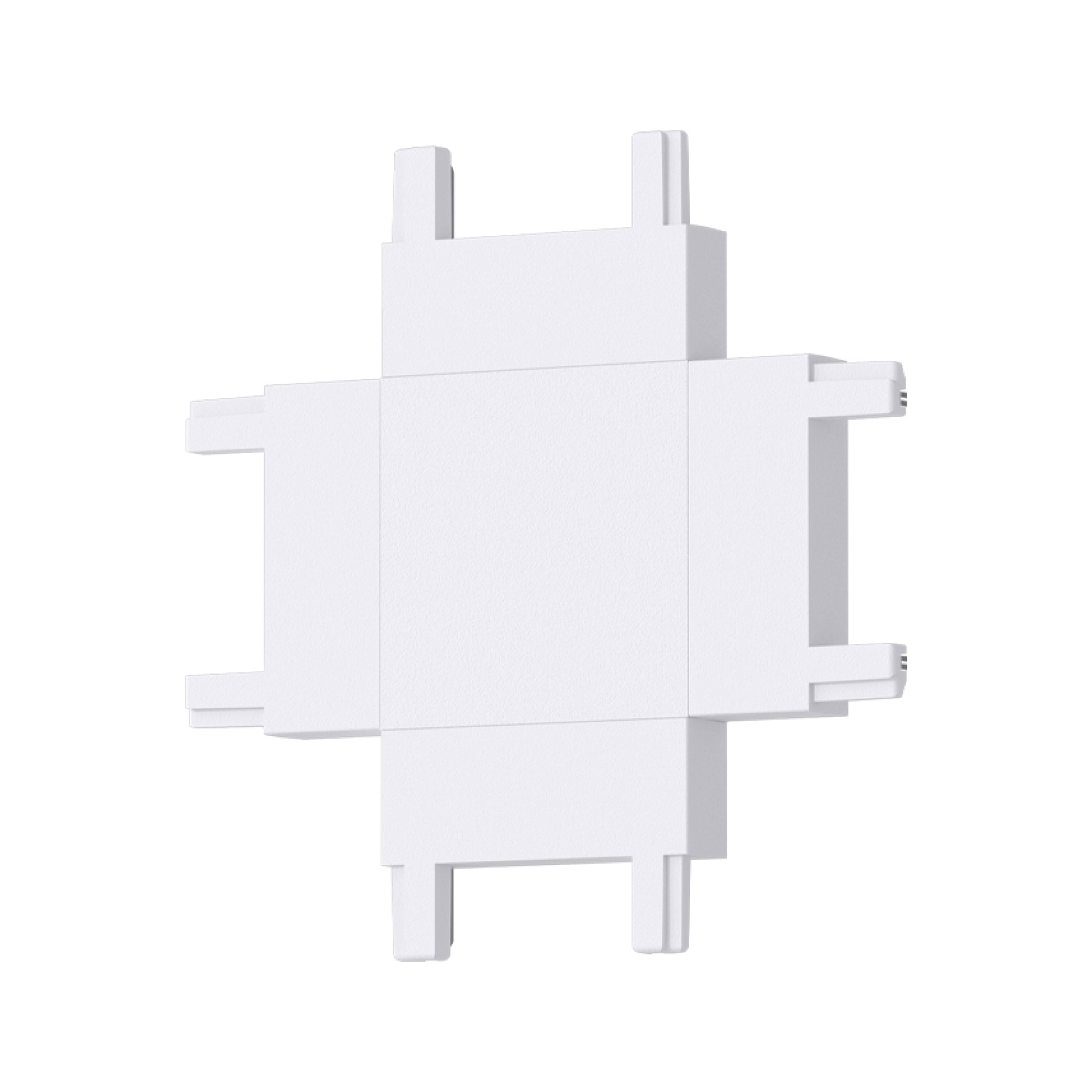 Коннектор X образный к шинопроводу однофазному магнитному Thin Белый SignImpress