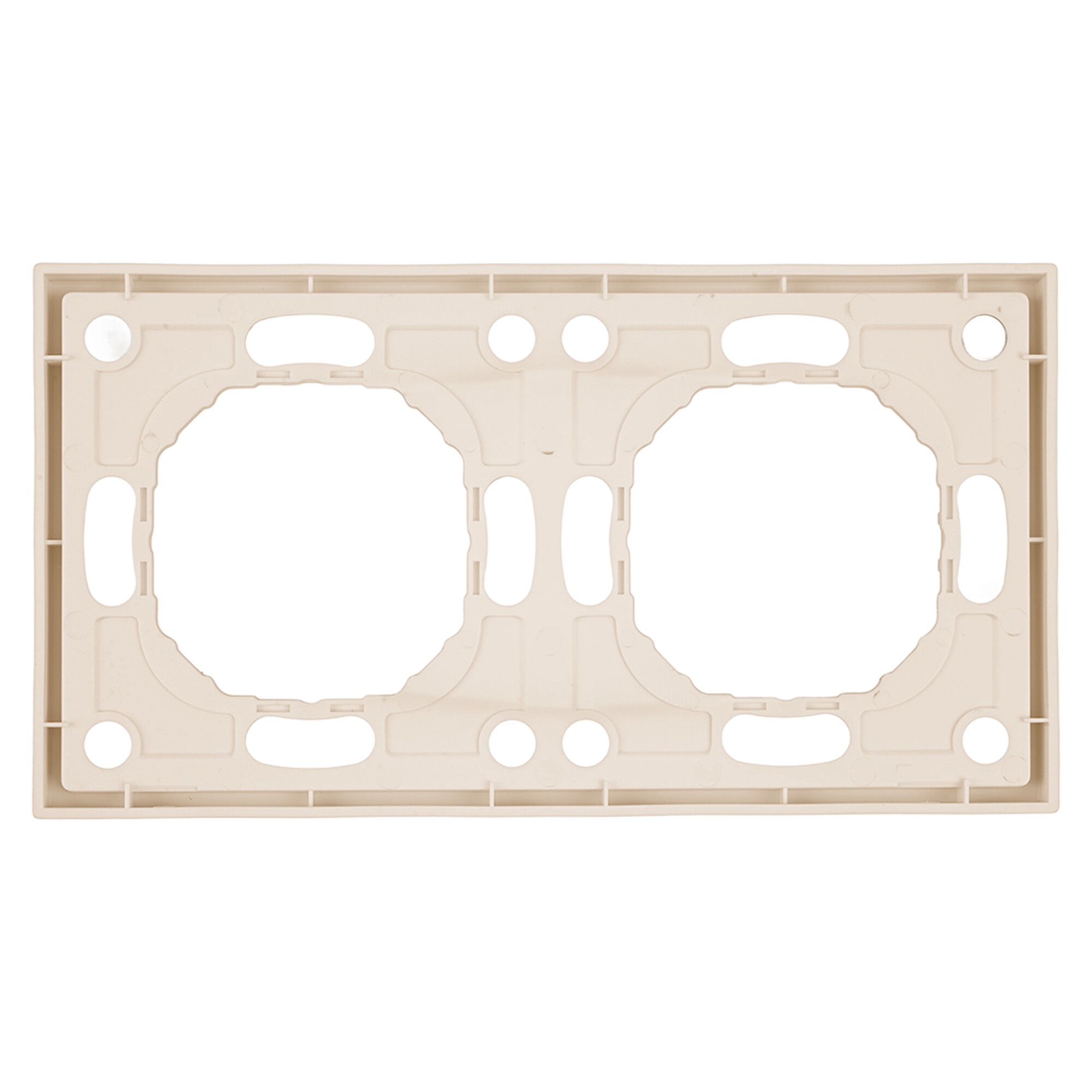 Рамка 2-местная, серия Эмили, PFR00-5002-08, кашемир, soft touch