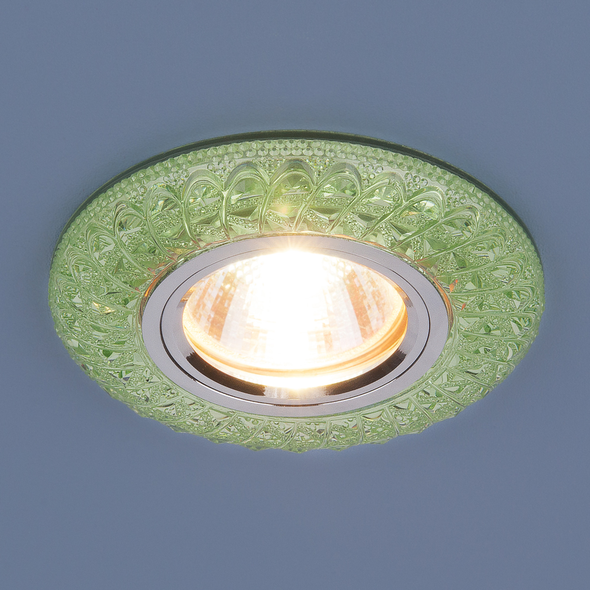 Светильник встраиваемый с подсветкой 2180 MR16 зеленый Elektrostandard (распродажа)