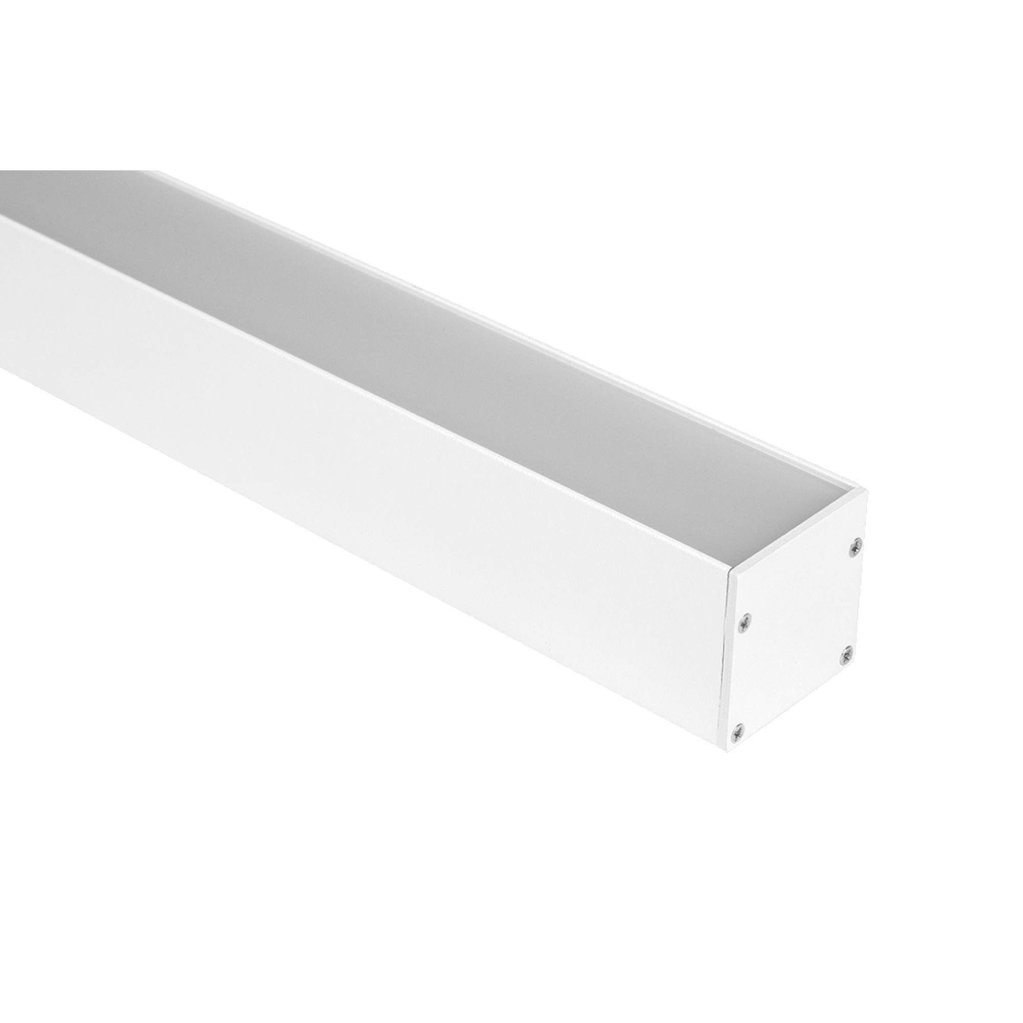 Профиль подвесной/накладной алюминиевый LS.3535, белый (2.5м) SWG