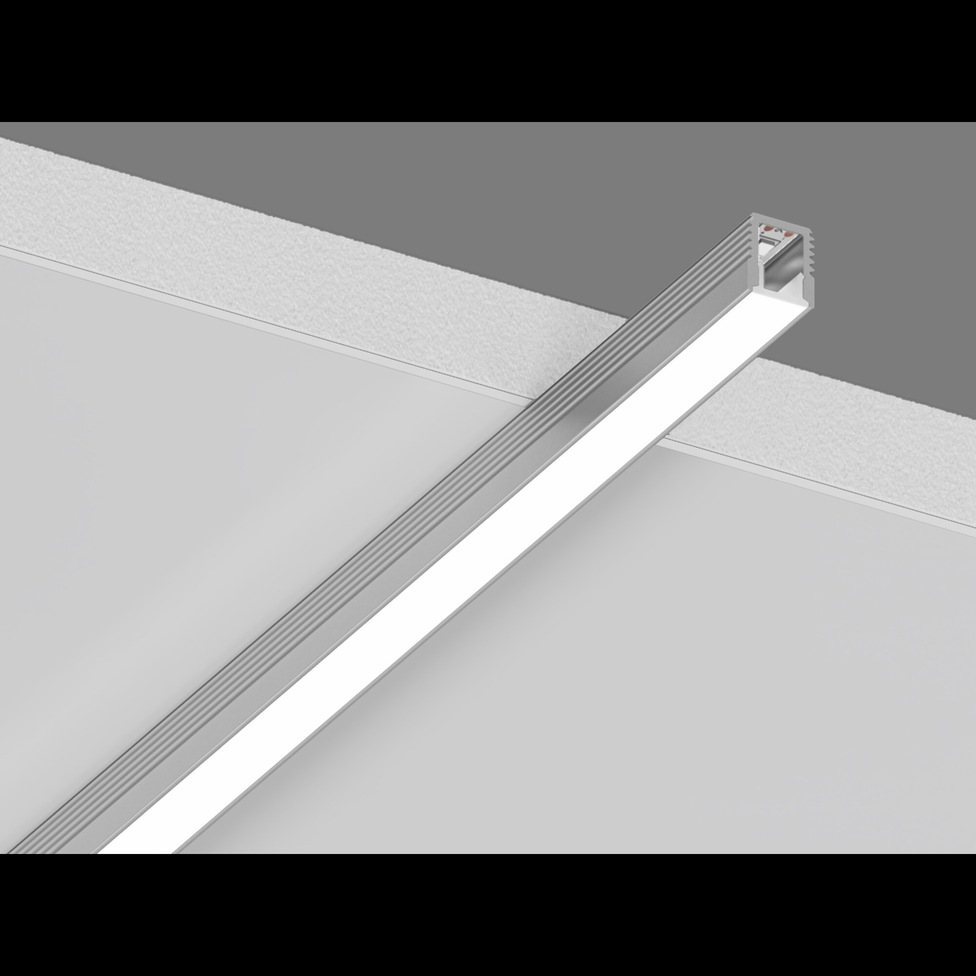 Алюминиевый профиль SF-0709, накладной П-образный 2м SF-0709, профиль накладной П-образный SWG
