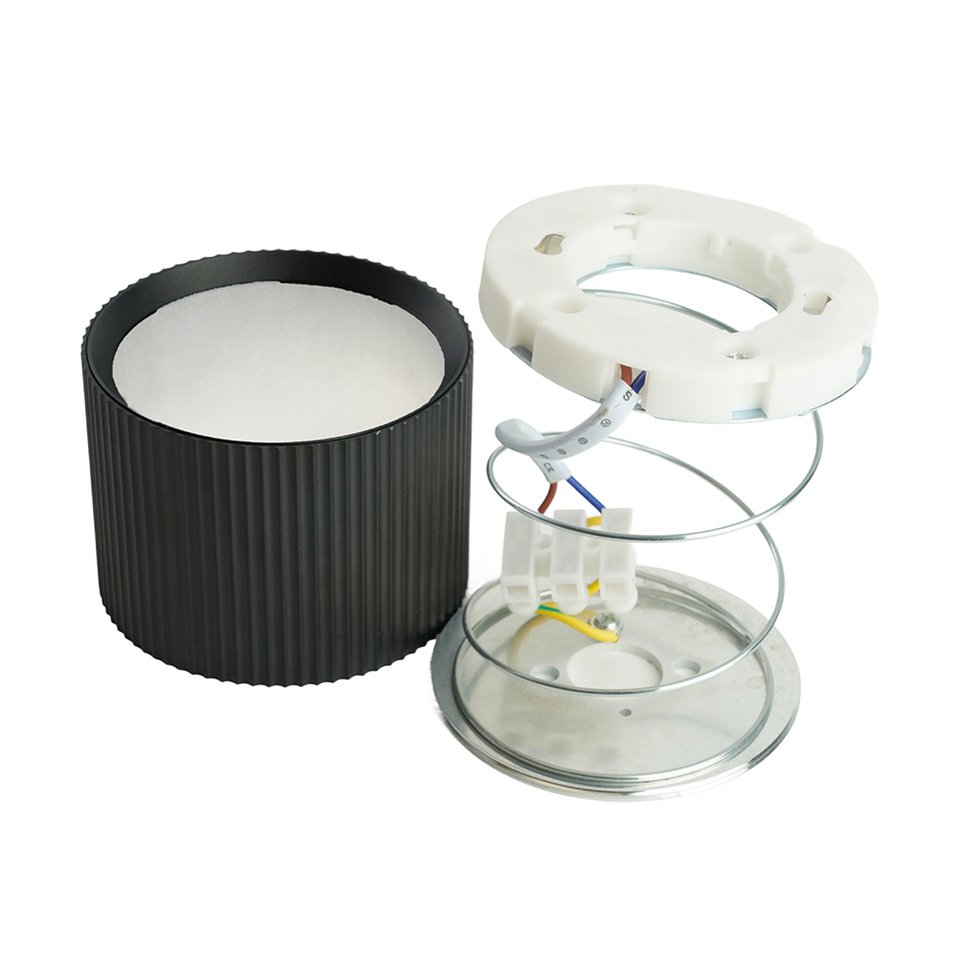 Светильник потолочный Barrel HL458 ARIA 12W, 230V, GX53, чёрный Feron