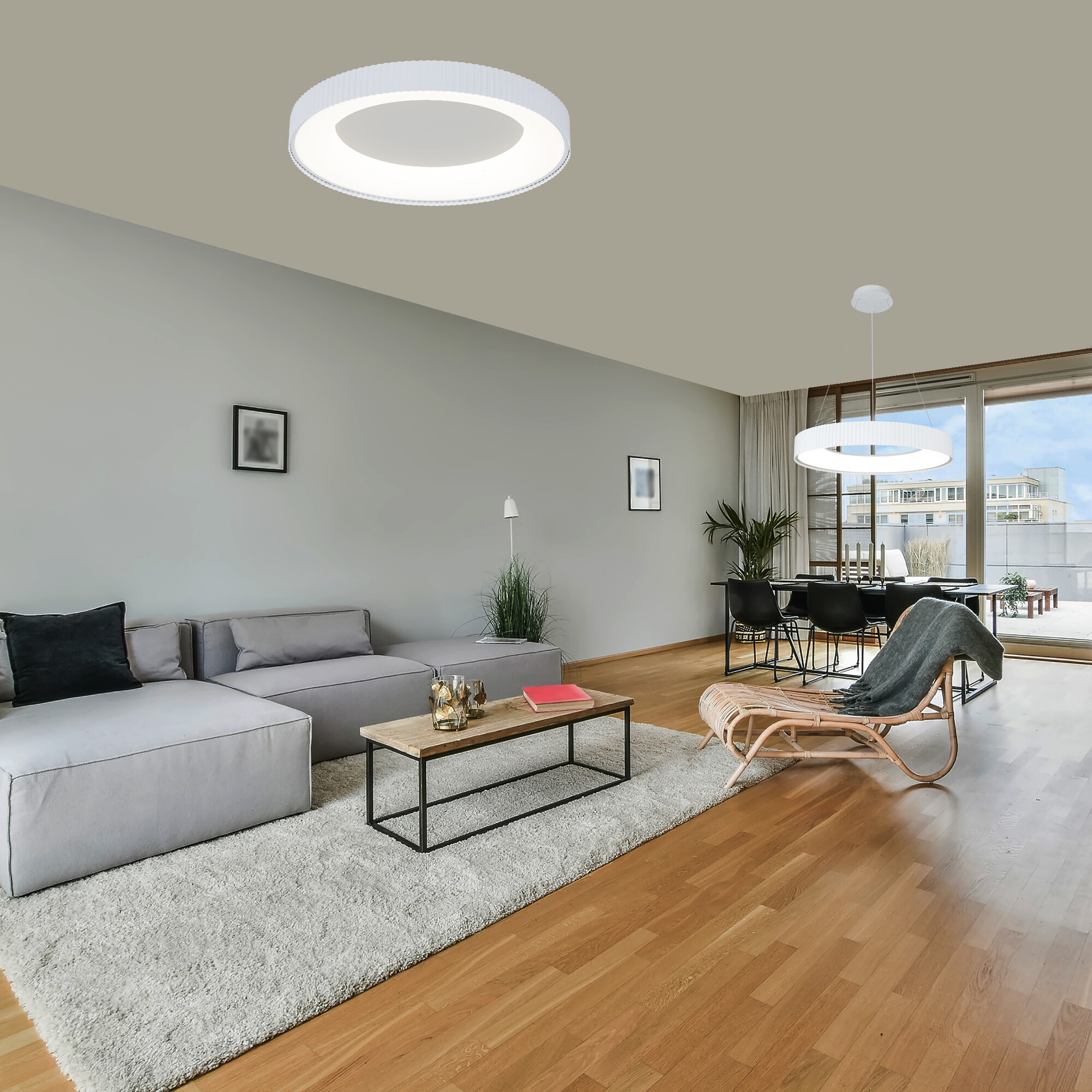 Светильник накладной светодиодный 40 Вт 7200 Лм Белый Signimpress