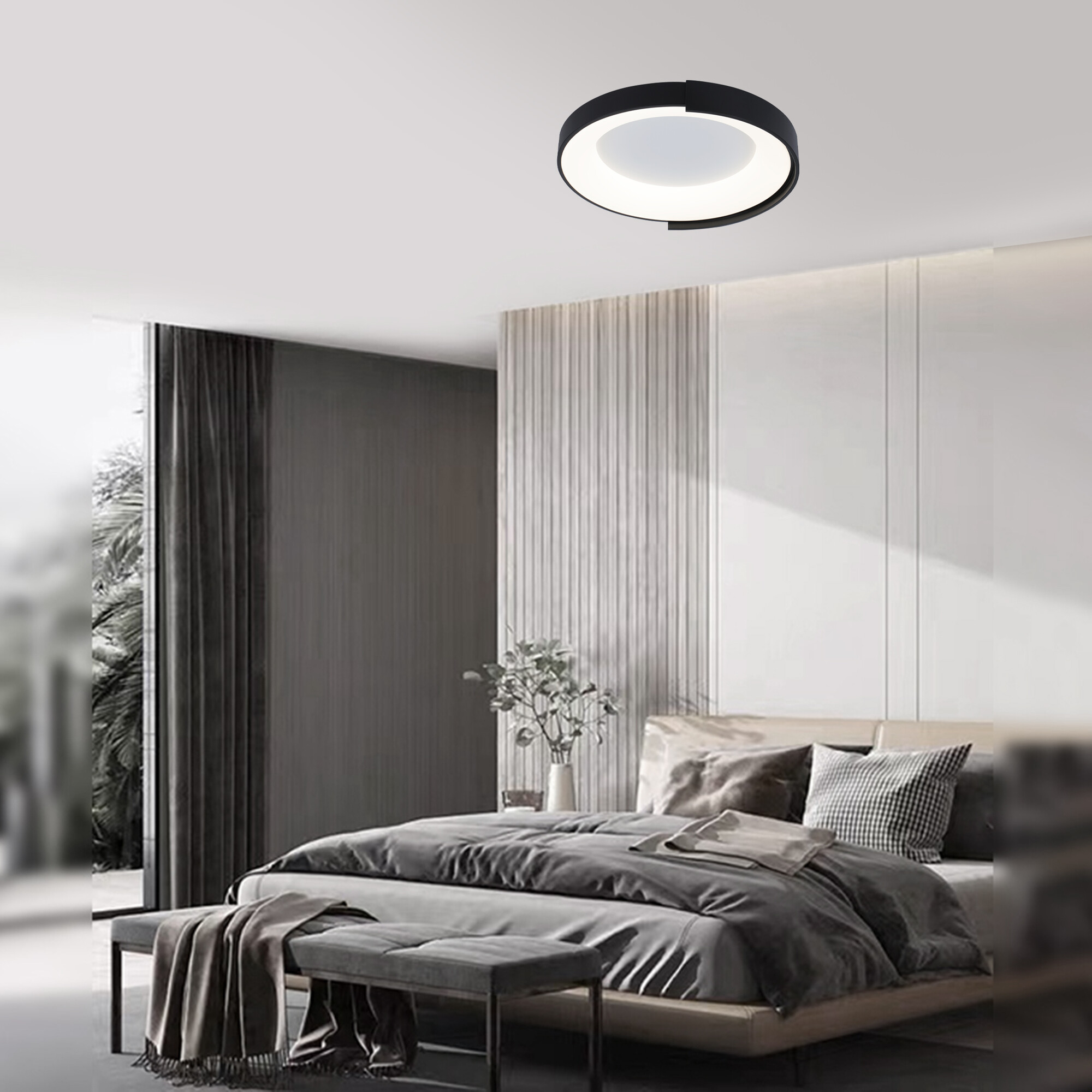 Светильник накладной светодиодный 50 Вт 9000 Лм Чёрный Signimpress