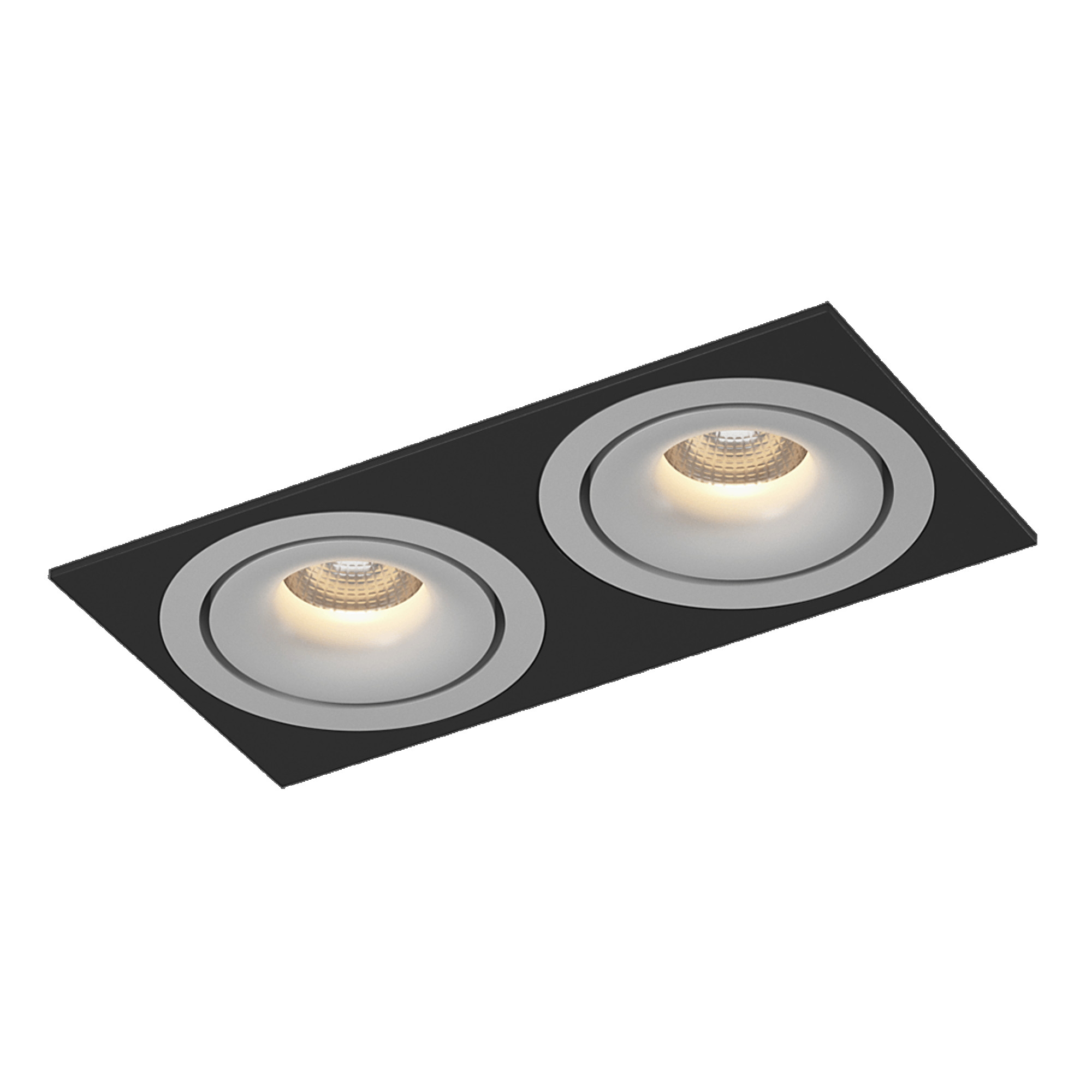 Рамка двойная квадрат для COMBO 1, черая SWG