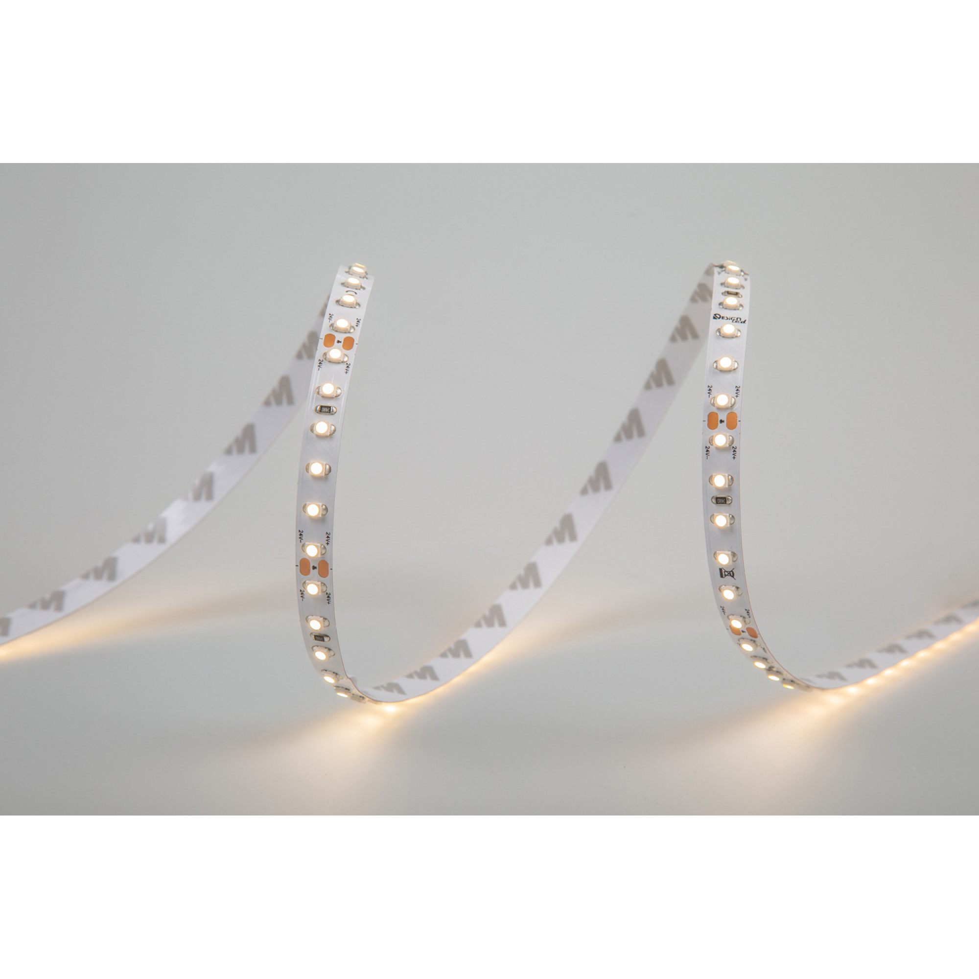 Лента светодиодная LUX3528 120LED/м 9,6Вт/м 24В IP33 Цвет:Теплый белый (3000K) (1метр) SWG