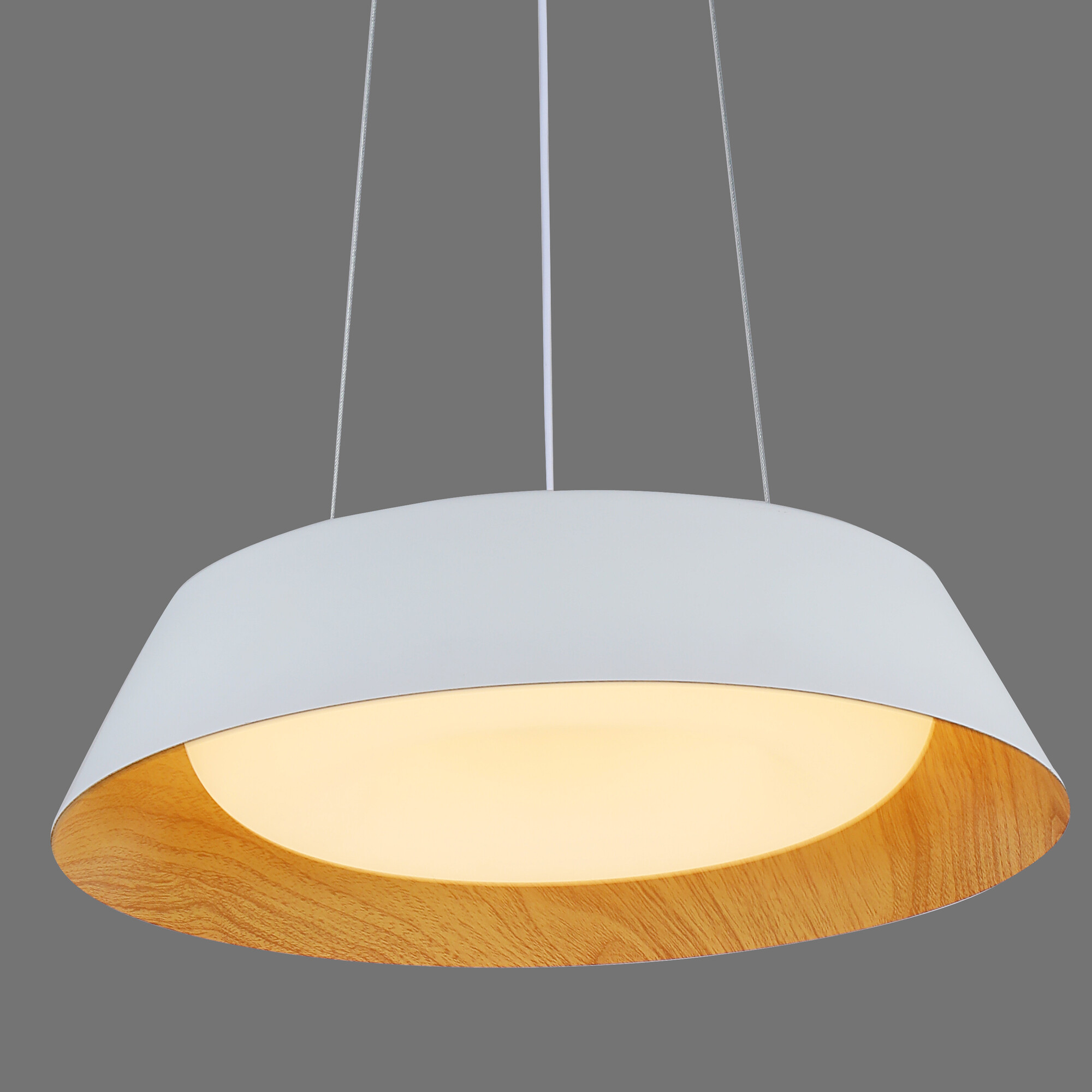 Светильник подвесной светодиодный 24 Вт 4320 Лм Белый/Дерево Signimpress