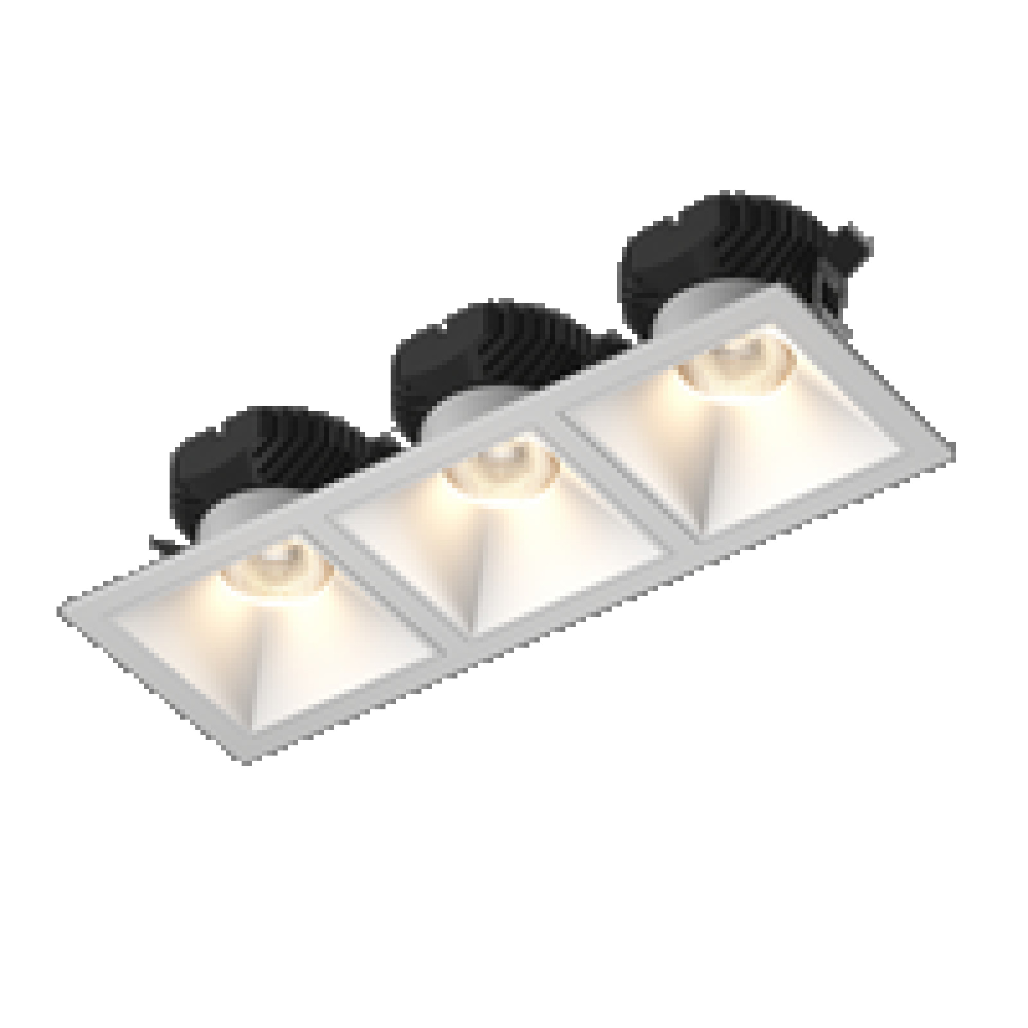 Рамка тройная квадрат для COMBO 3, белая SWG