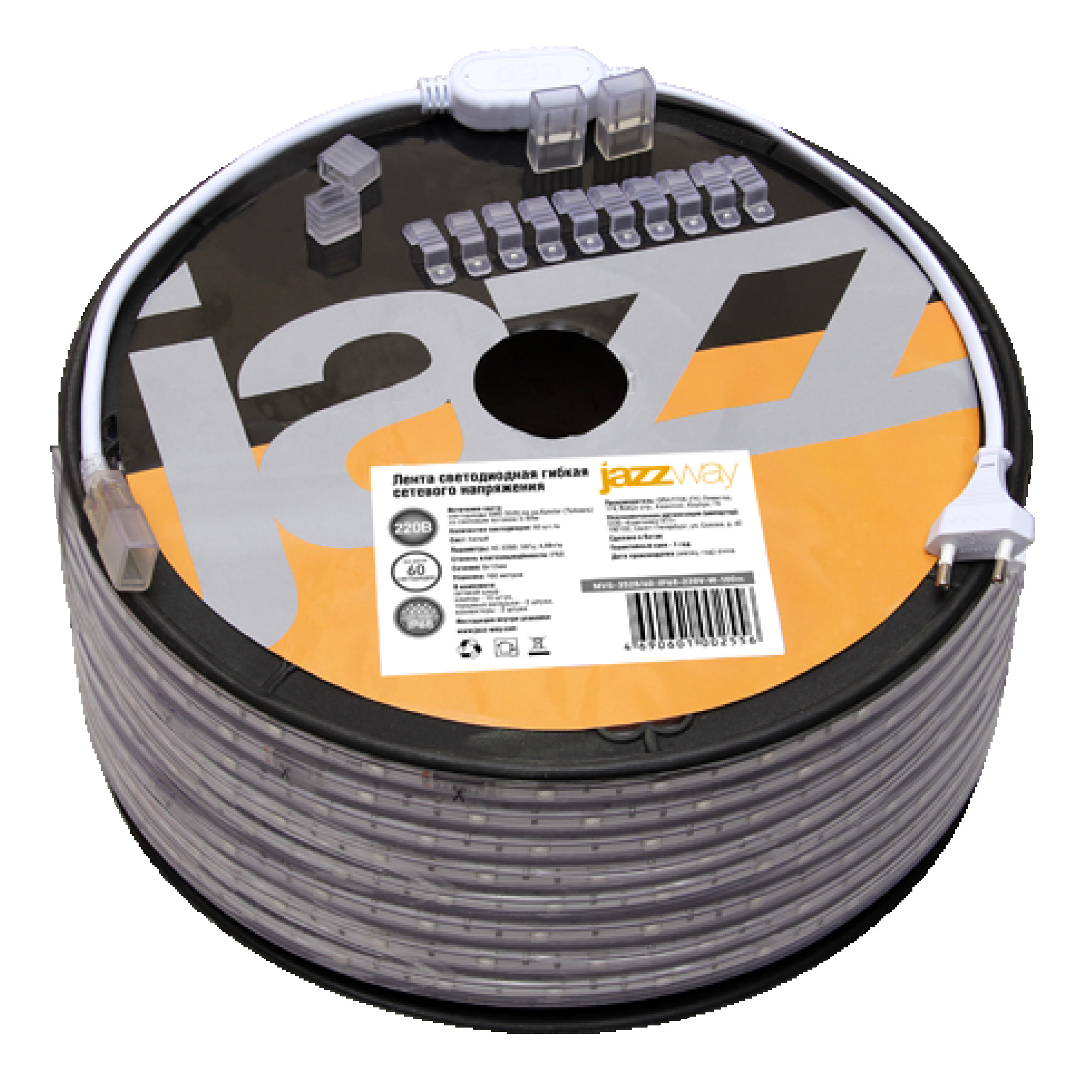 Лента светодиодная MVS-2835/60-IP68-220V- W (белый свет) (1метр) Jazzway