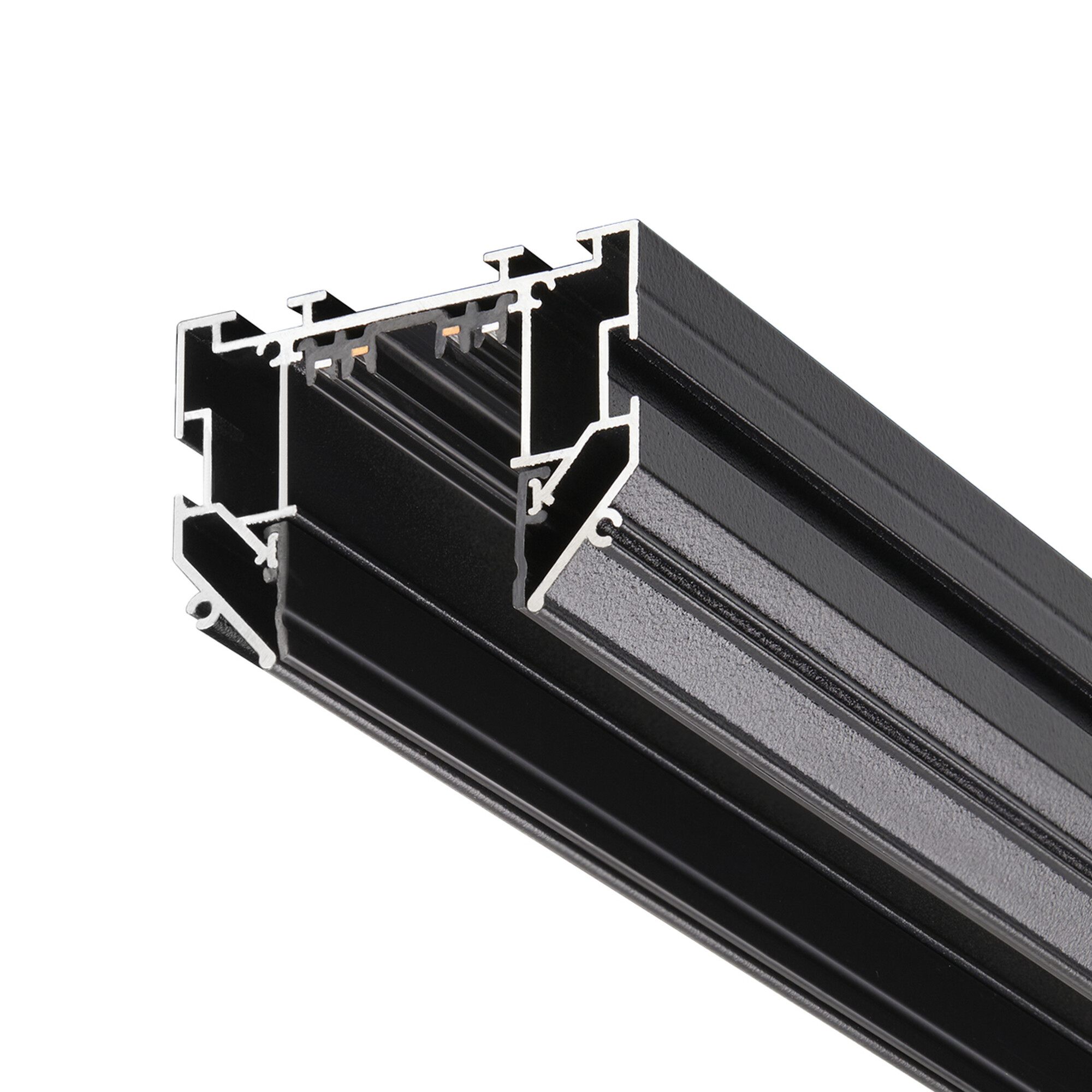 135305 PORT NT25 204 черный Шинопровод для монтажа в натяжной потолок 3м, в комплекте соединитель Novotech