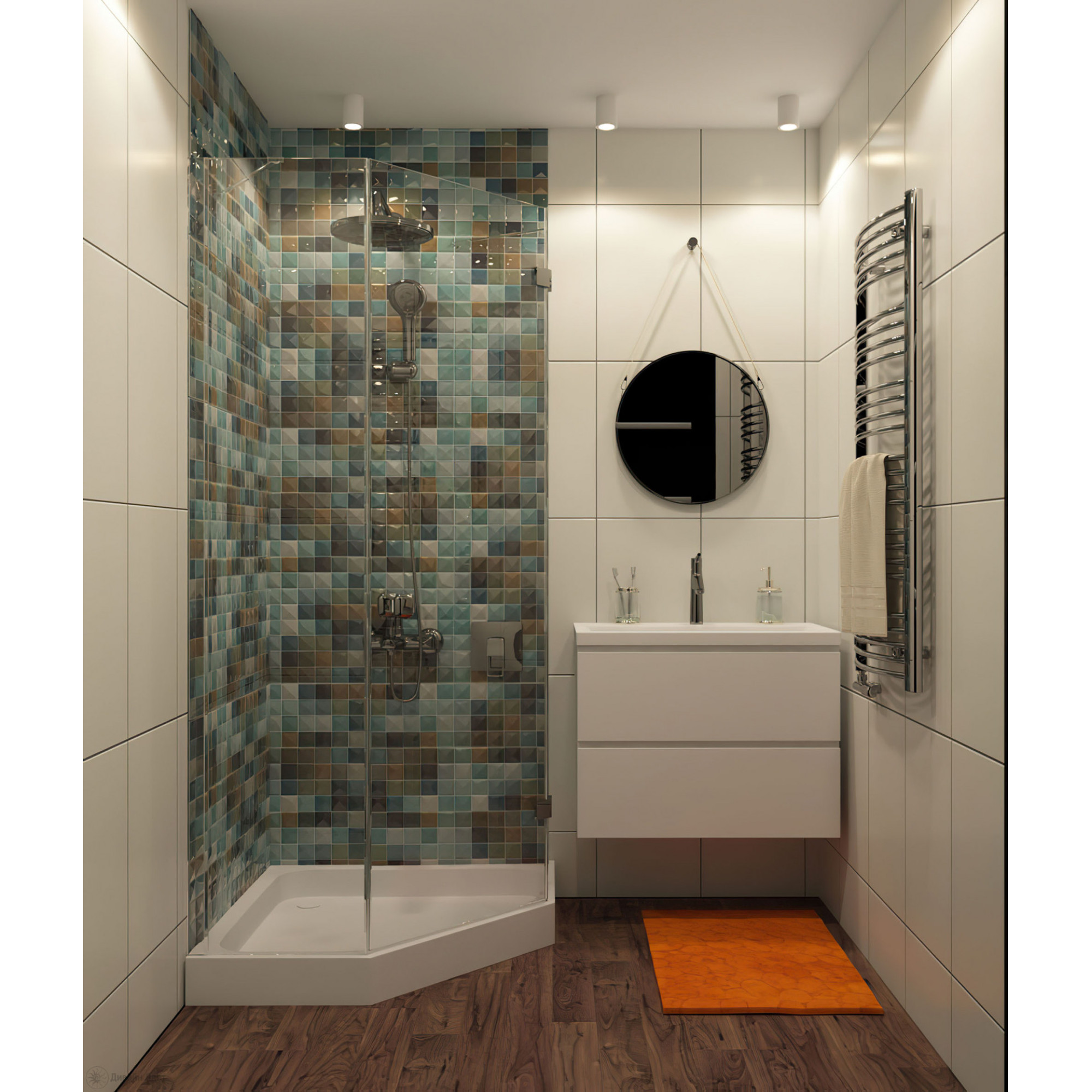 Влагозащищенный светильник DK3007-WH Denkirs