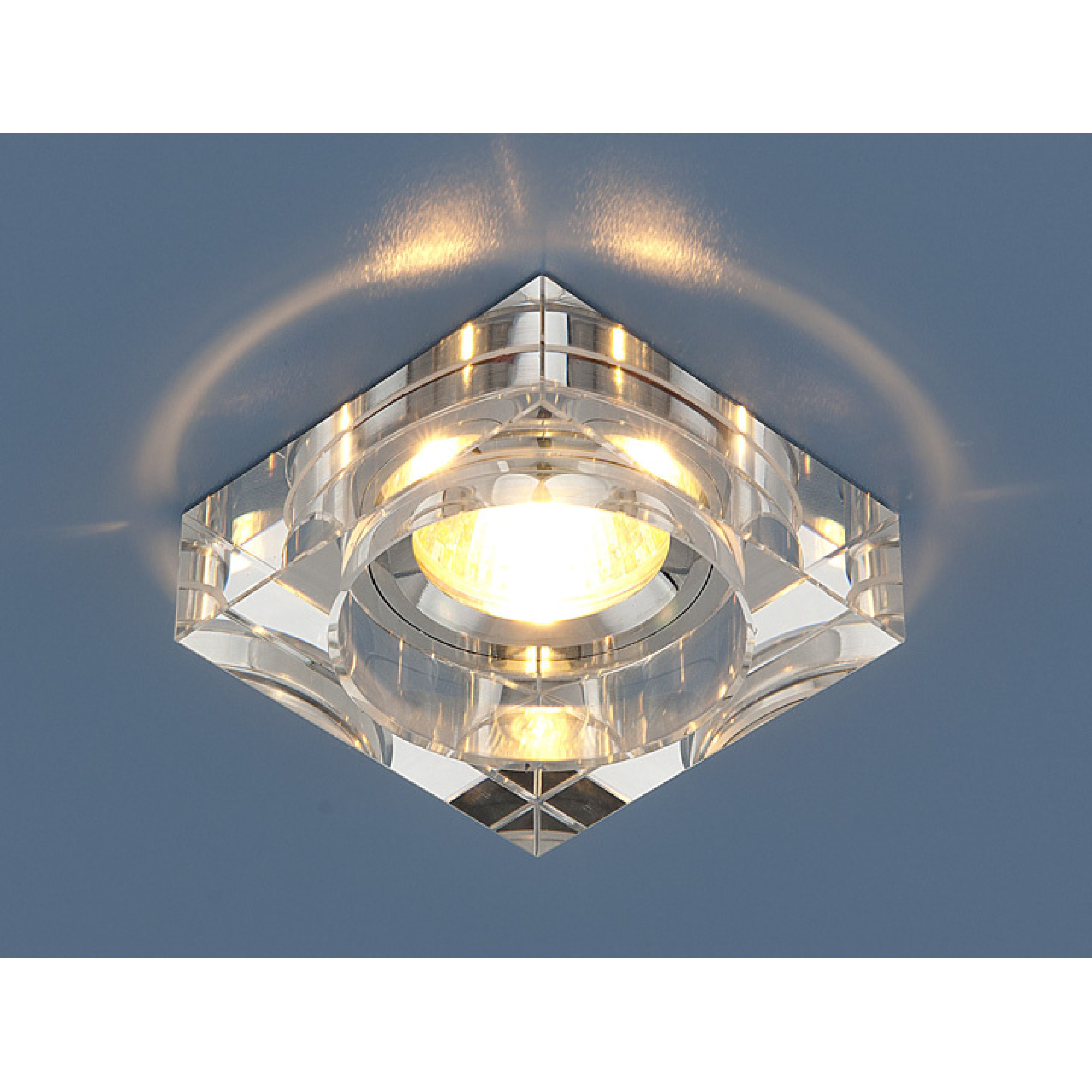 Светильник встраиваемый квадрат 9171 зеркальный/серебро Elektrostandard (распродажа)