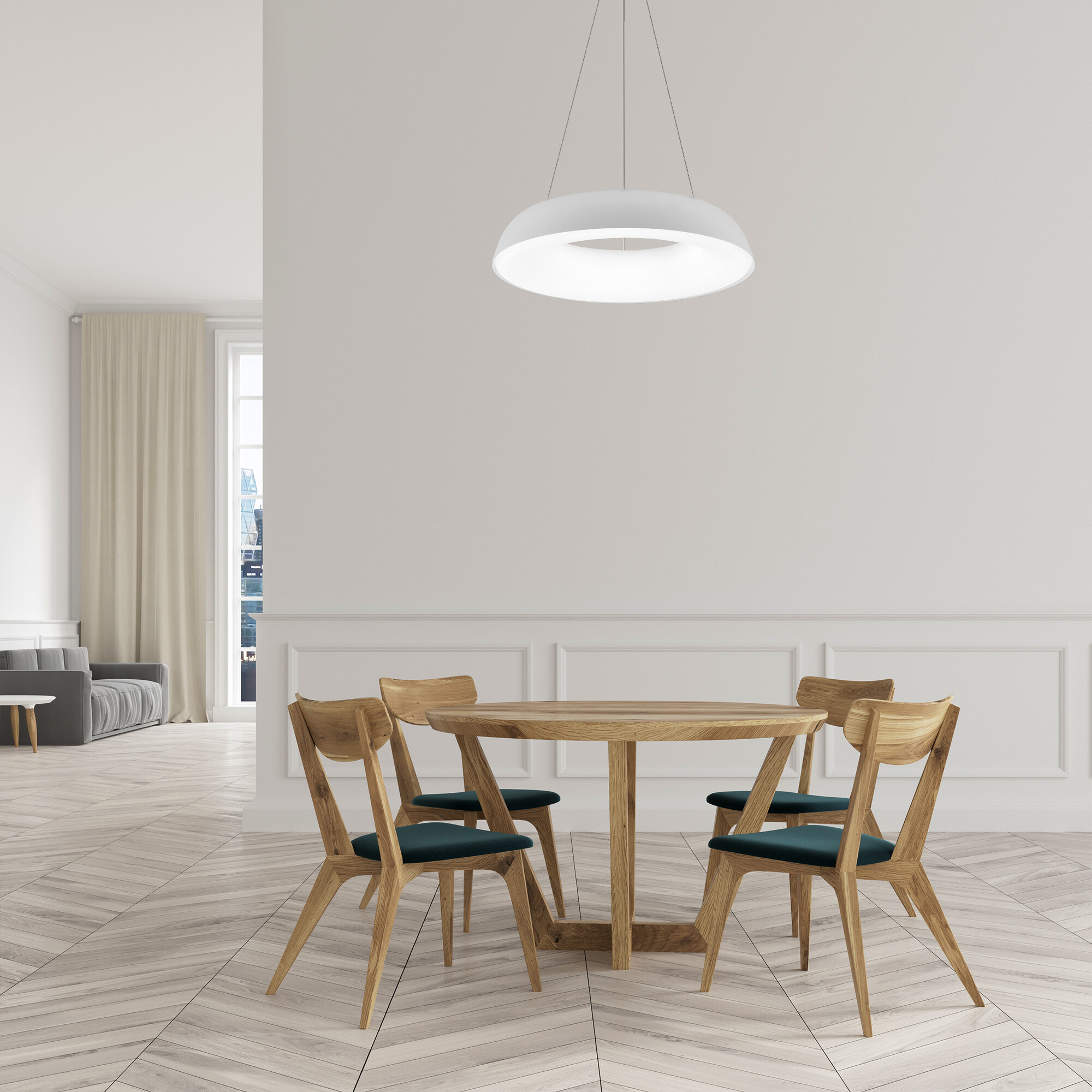 Светильник подвесной светодиодный 40 Вт 7200 Лм Белый Signimpress