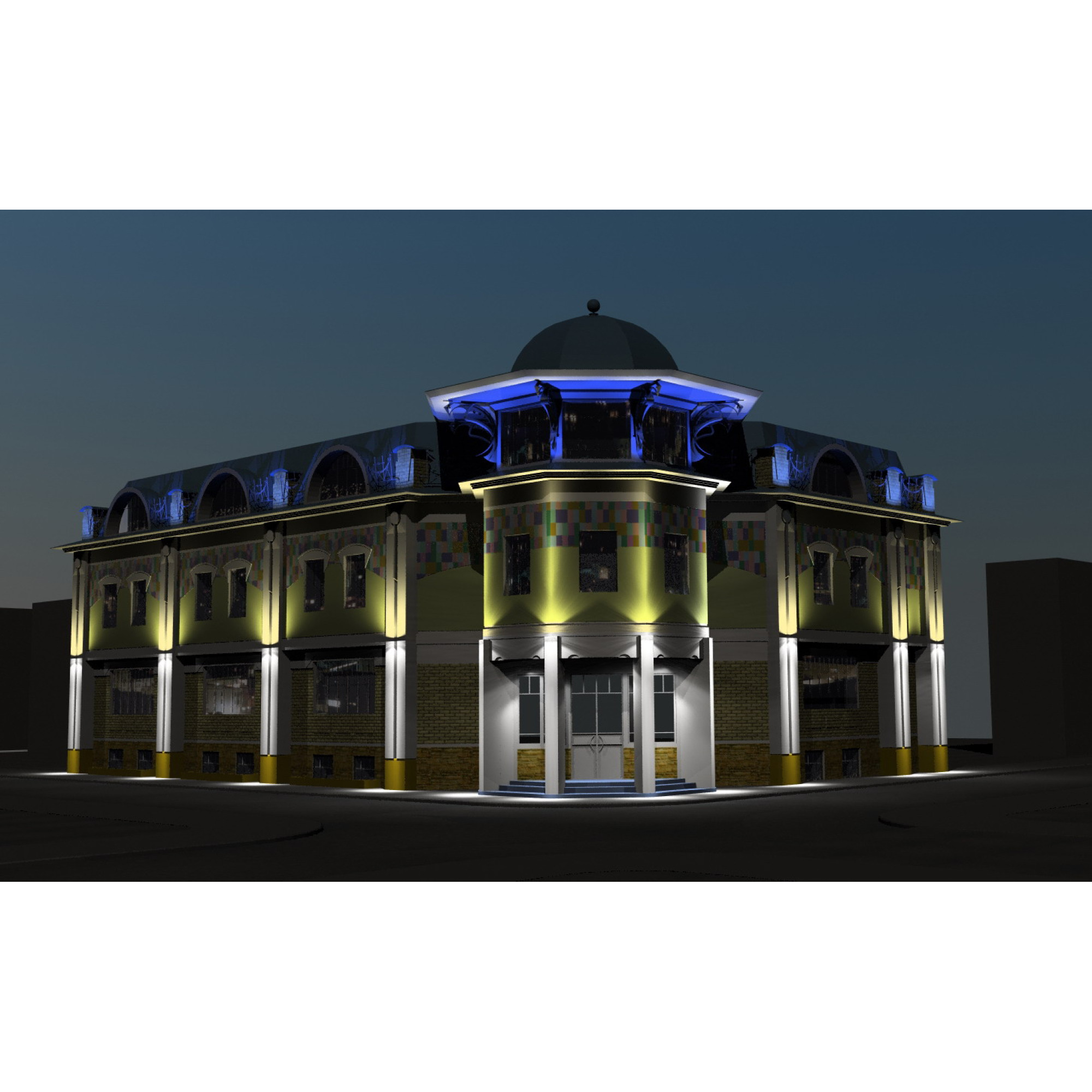 Прожектор архитектурный LEDimpress 50W SMD LED green