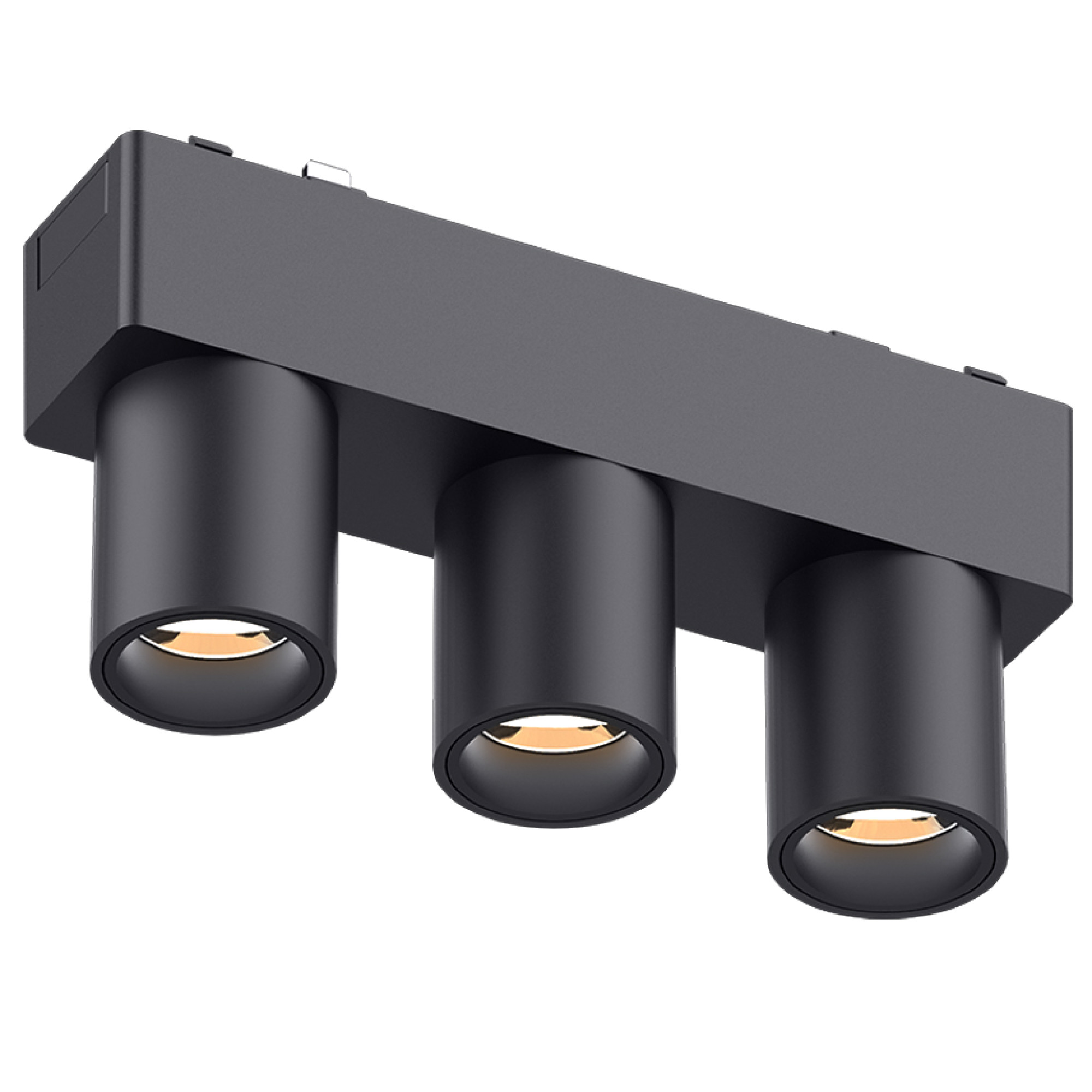 Светильник трековый однофазный магнитный Ternary тройной 48В 6Вт (2х3) 4000К Чёрный 3года SignImpres