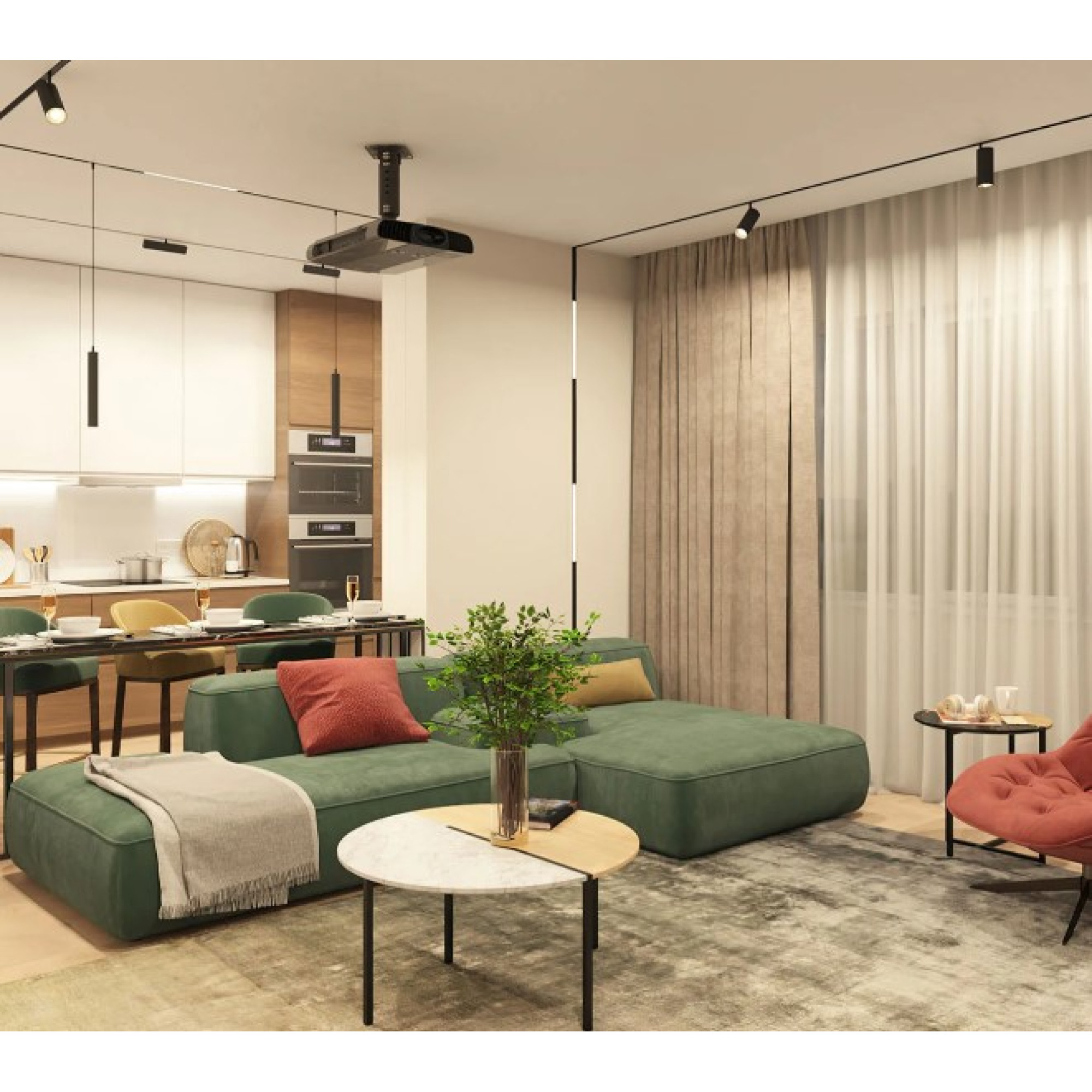 Трековый светильник DK8008-BK Denkirs