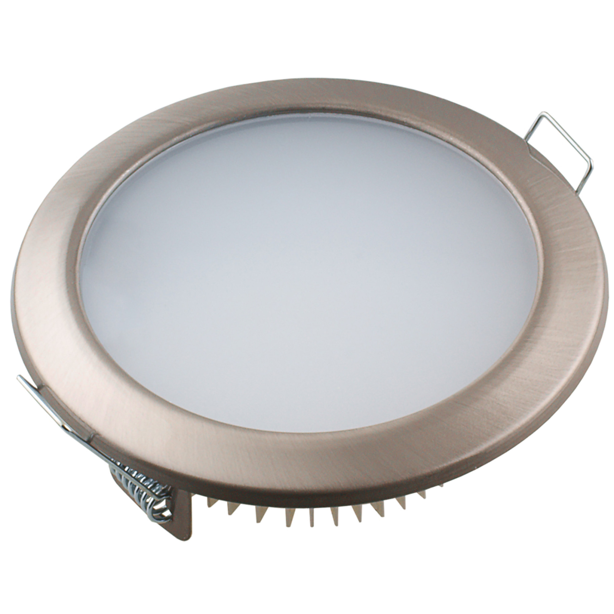 Светильник встраиваемый сатин/никель GX53 8W 3000-4000-6000К (распродажа)