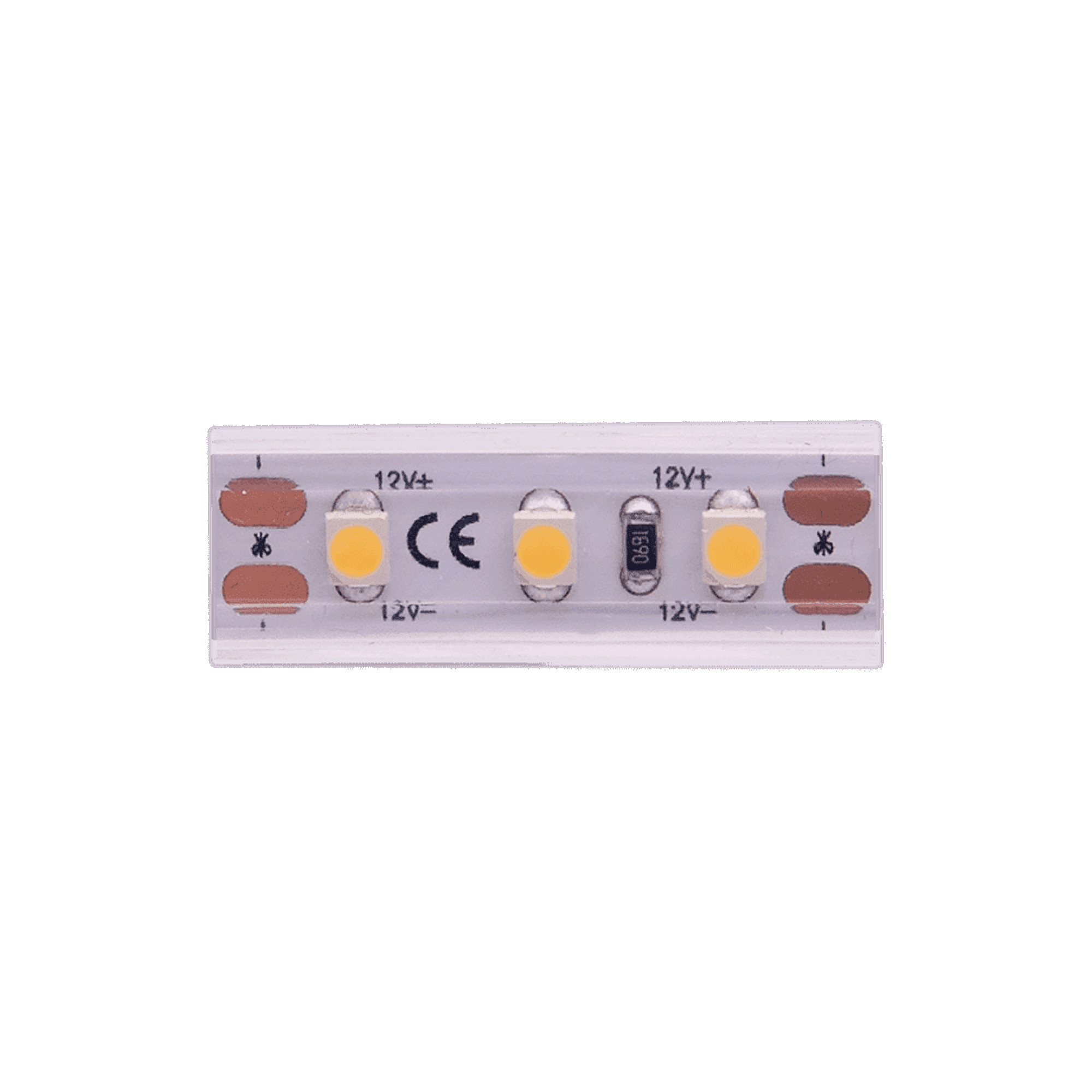 Лента светодиодная LUX3528 120LED/м 9,6Вт/м 12В IP65 Цвет:Нейтральный белый (4000K) (1метр) SWG