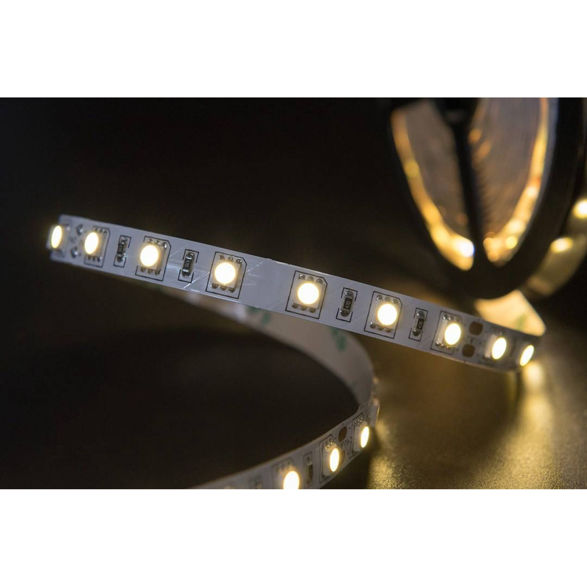 Лента светодиодная стандарт SMD5050 60LED/м 14,4Вт/м 24В IP20 Цвет:Нейтральный (1метр) 3М SWG 