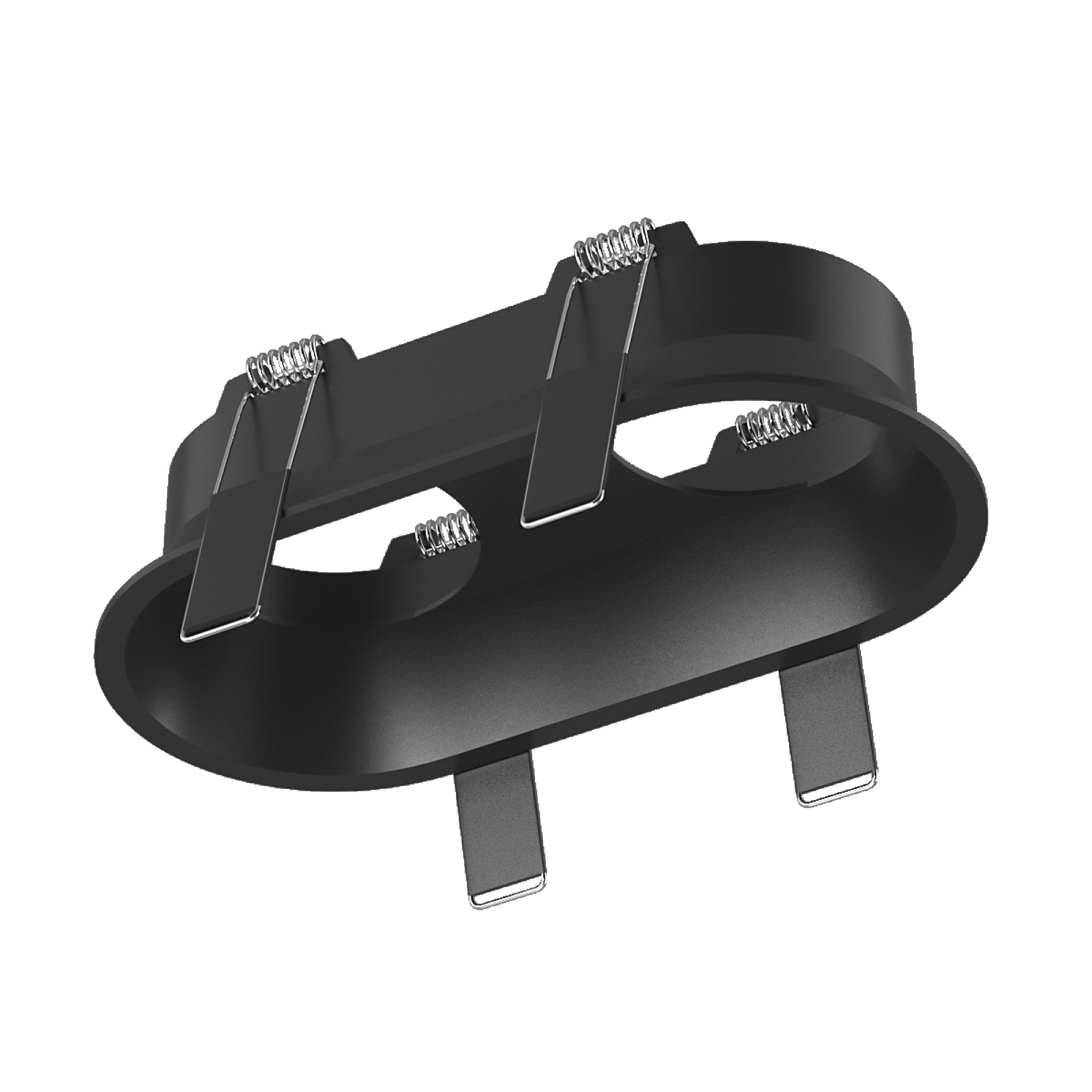 Корпус светильника встраиваемый наклонный двойной COMBO-50-BL, черный, IP20 SWG