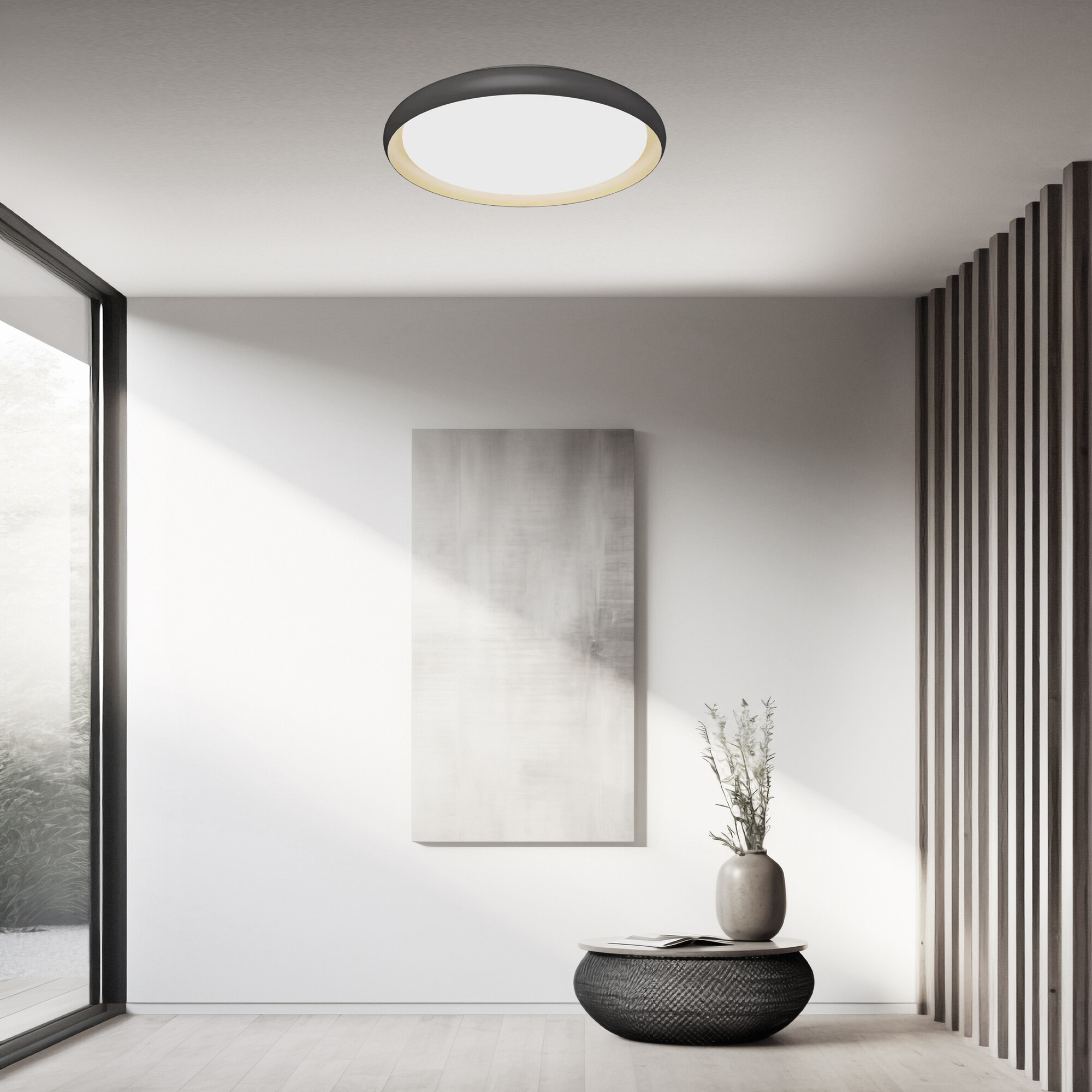 Светильник накладной светодиодный 32 Вт 5760 Лм Чёрный/Золото Signimpress