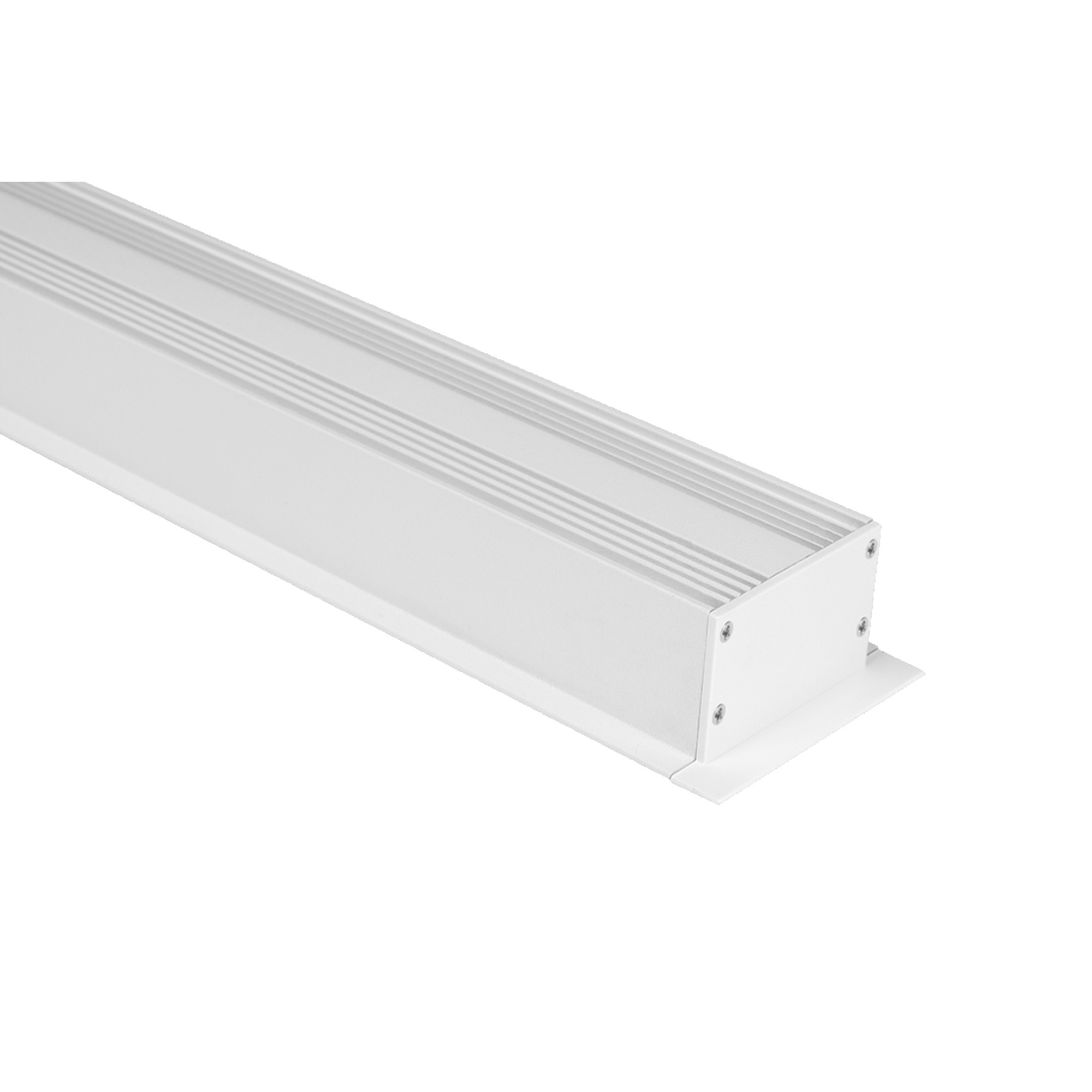 Профиль встраиваемый алюминиевый LE.6332, белый (2.5м) SWG