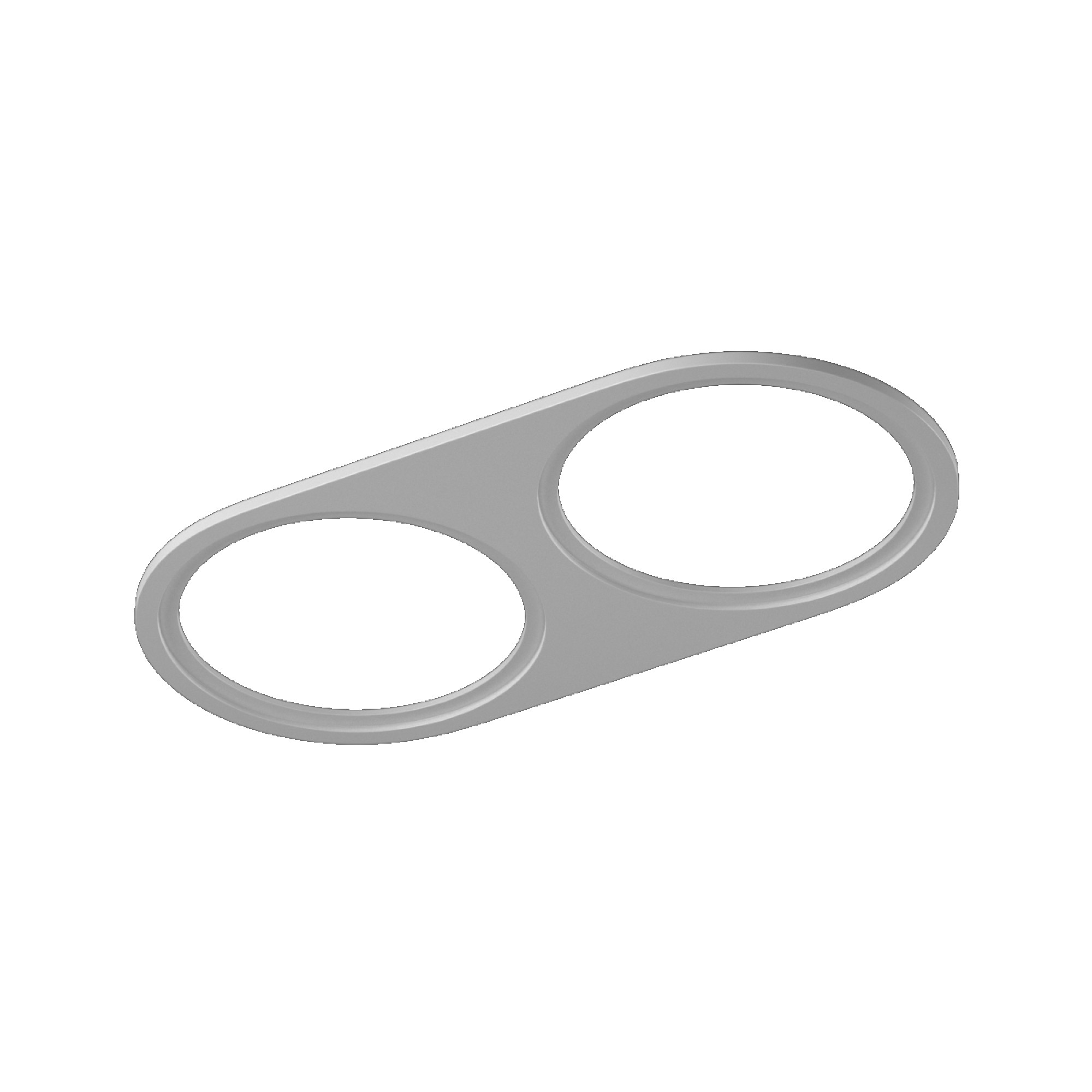 Рамка двойная круг для COMBO 4, белая SWG