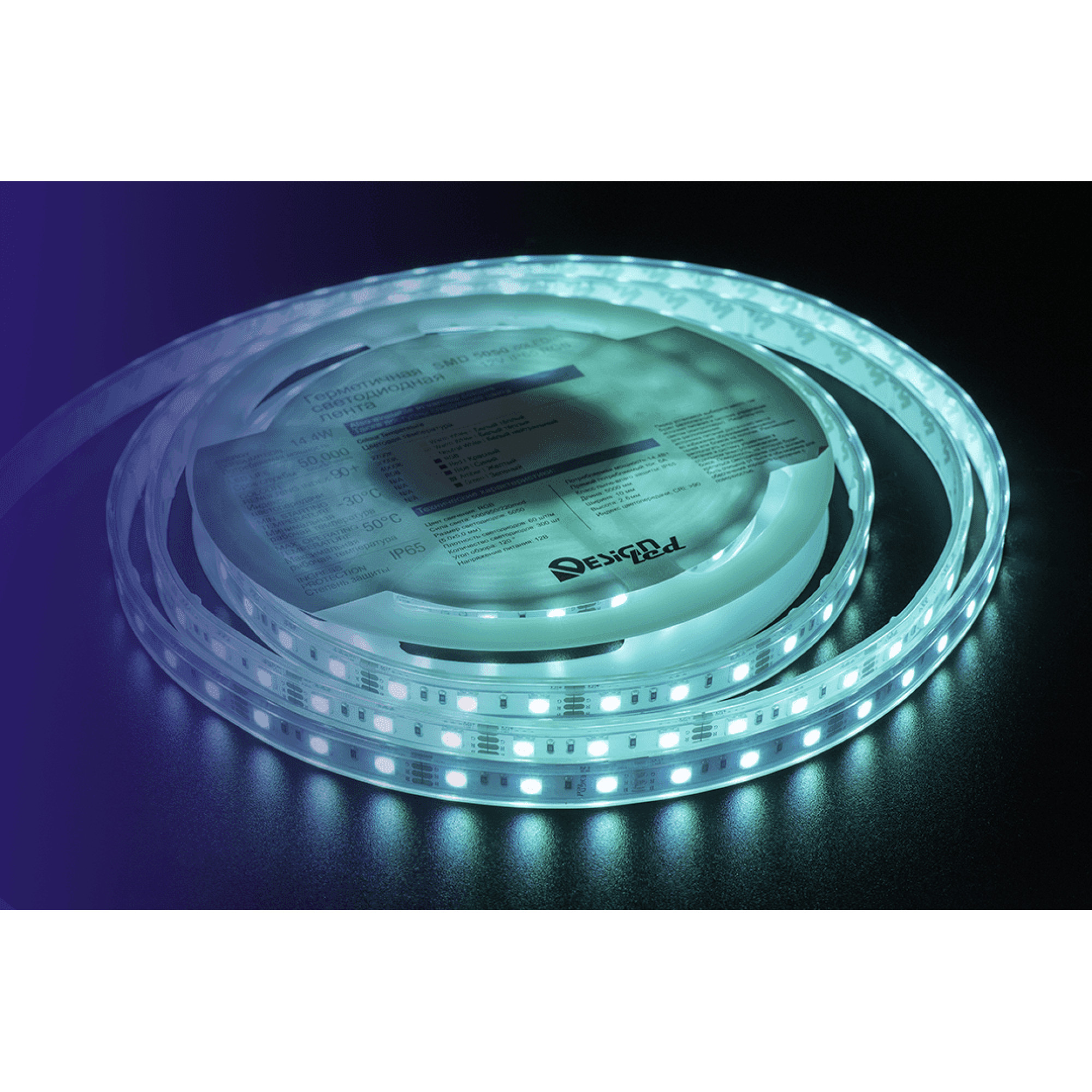 Лента светодиодная LUX5050 60LED/м 14,4Вт/м 12В IP65 Цвет:RGB (K) (1метр) SWG