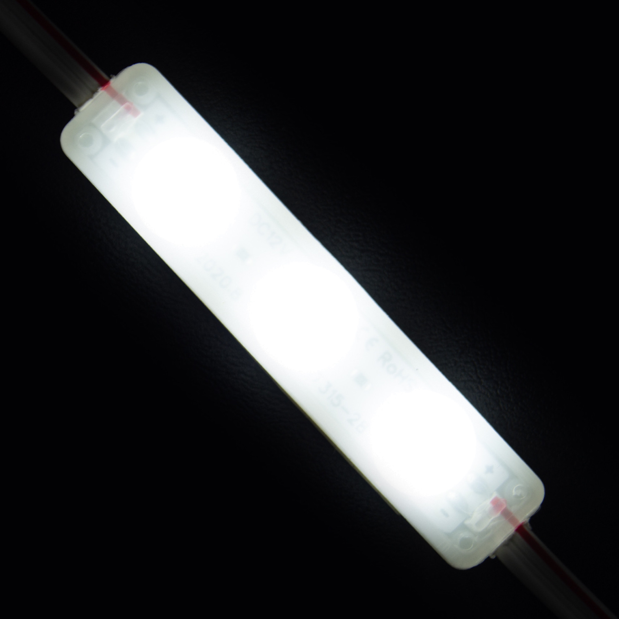 Модуль светодиодный 3 SMD 2835 1,2Вт 110Лм 6000К-6500К (с линзой 170) 3М -1шт. SignImpress